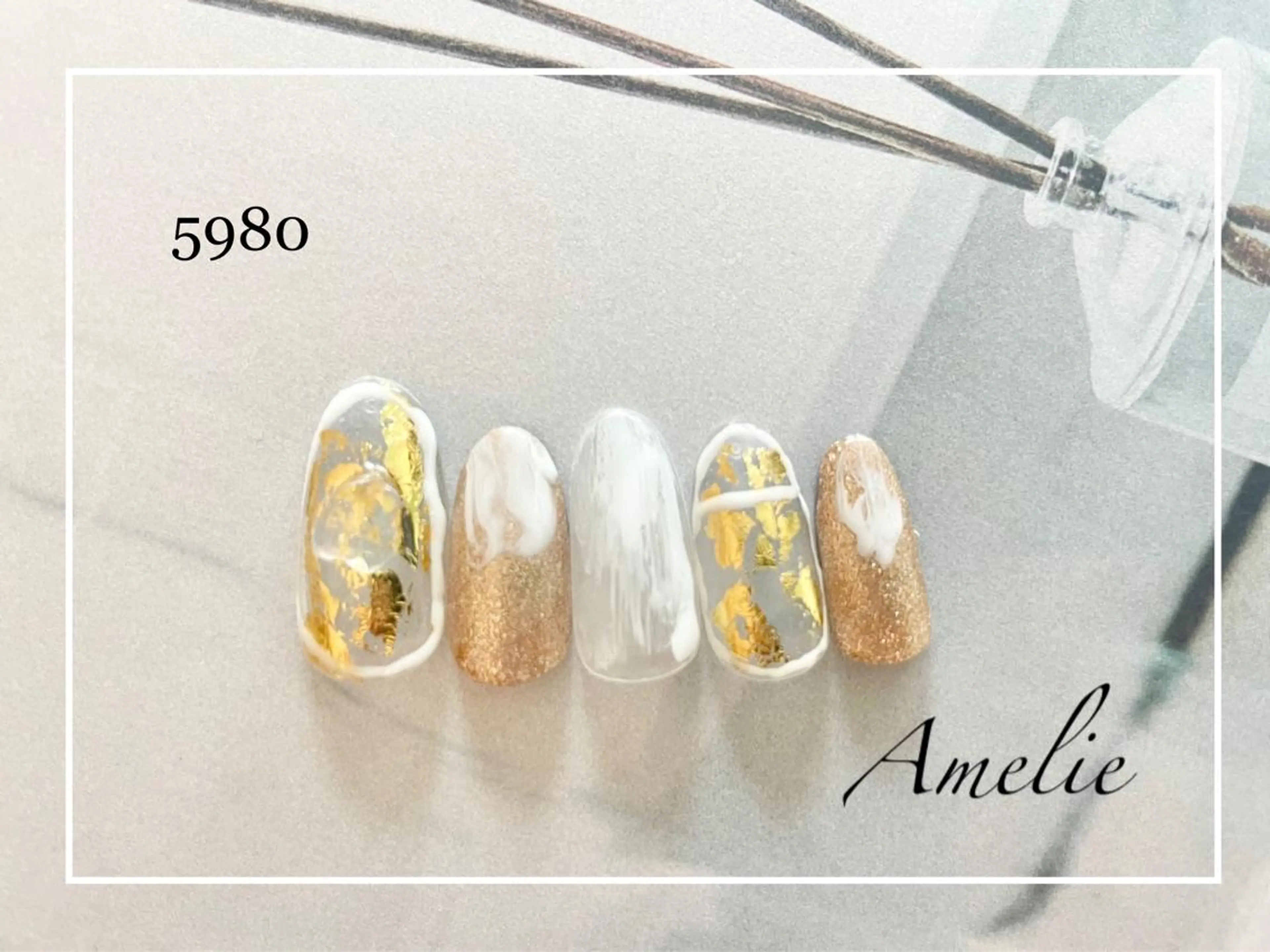 ネイル ハンドネイル いちじゅう あおいのネイルデザイン