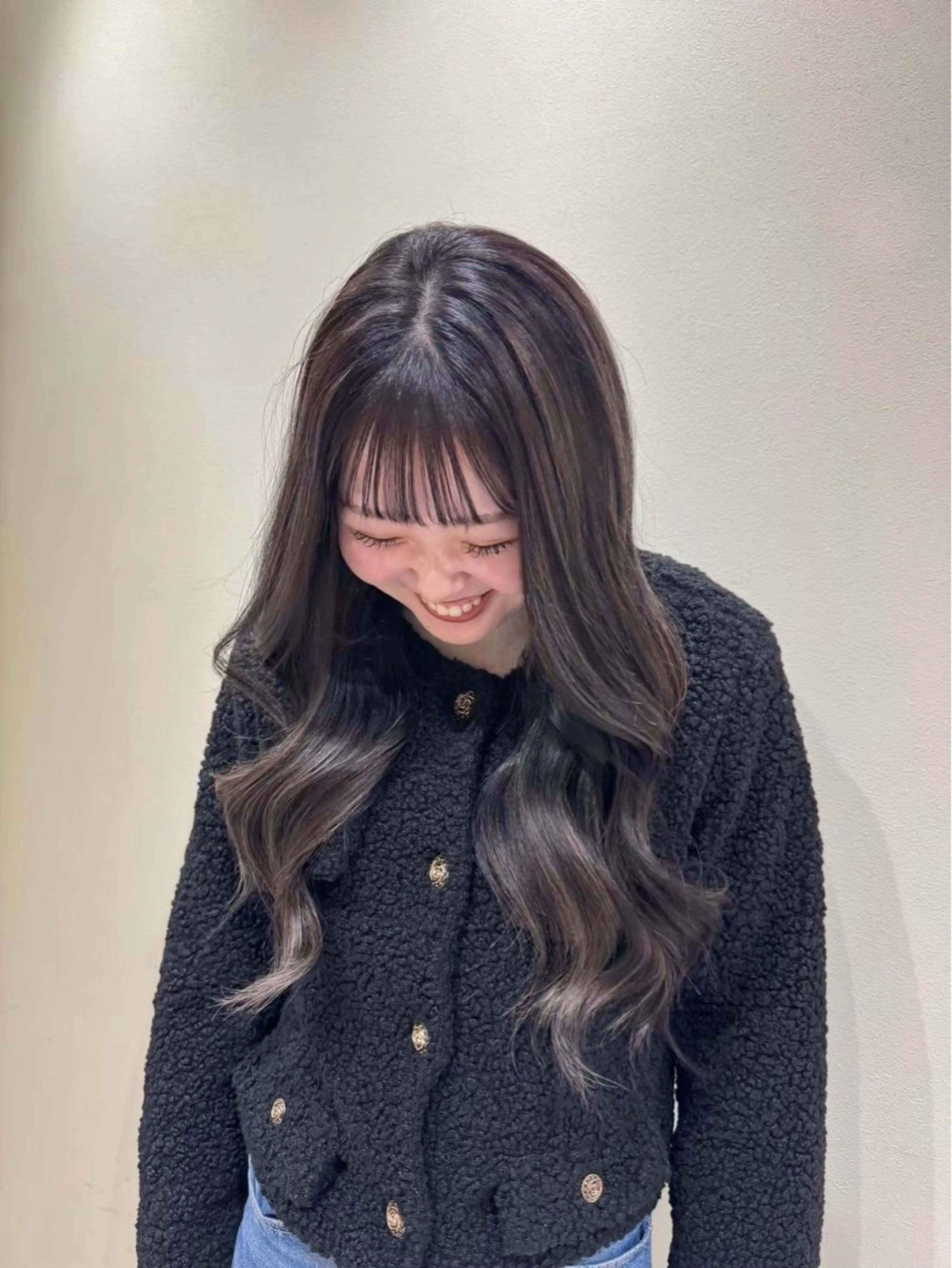 セミロング カラー ハイライトカラー ハイライト ヘアカラー 髪質改善🫧 カラー特化/Hinaのヘアスタイル