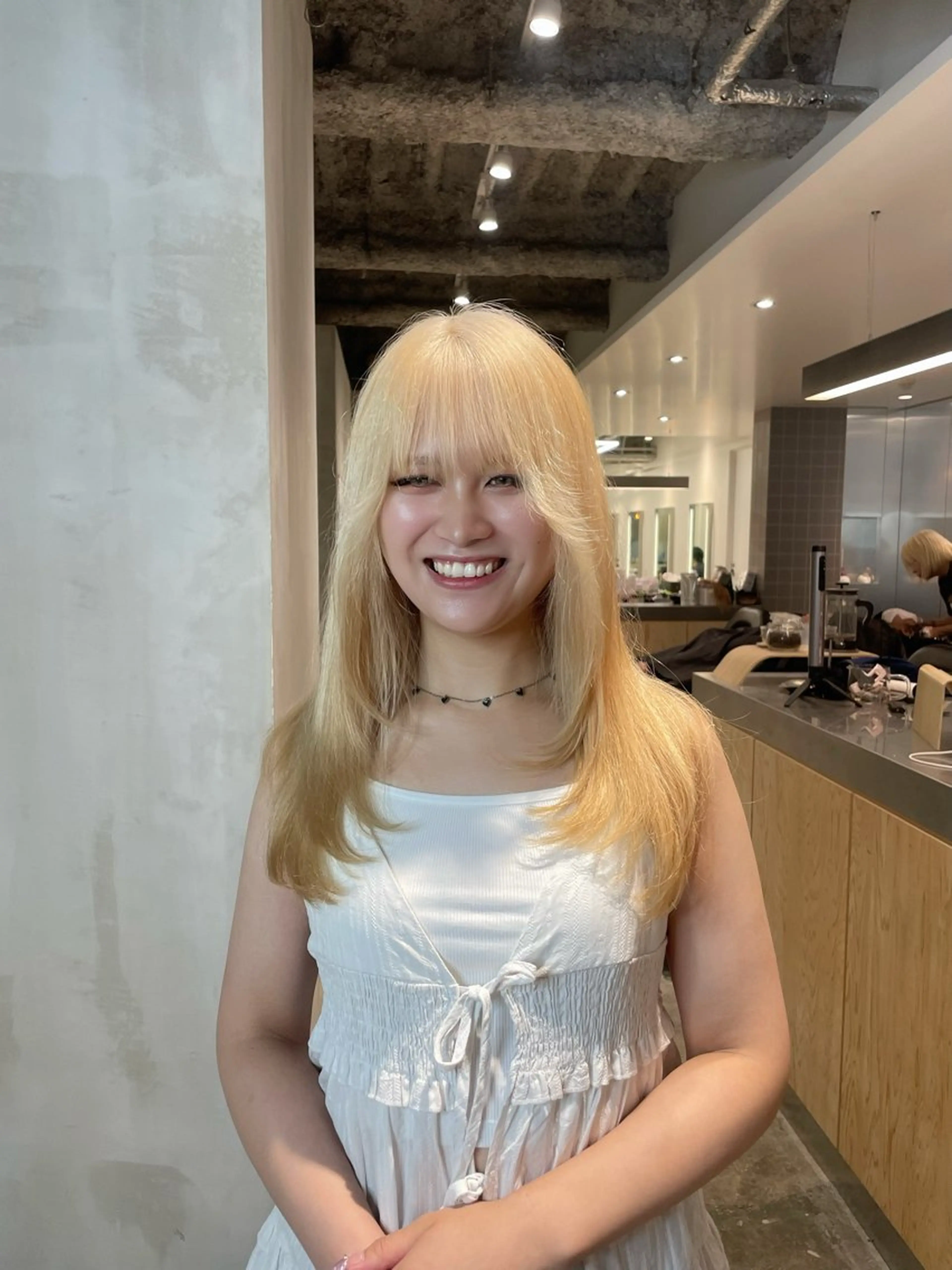 ロング カラー カット ヘアカラー トリートメント ハイトーン/ブリーチ /ウルフ/しゅーたのヘアスタイル