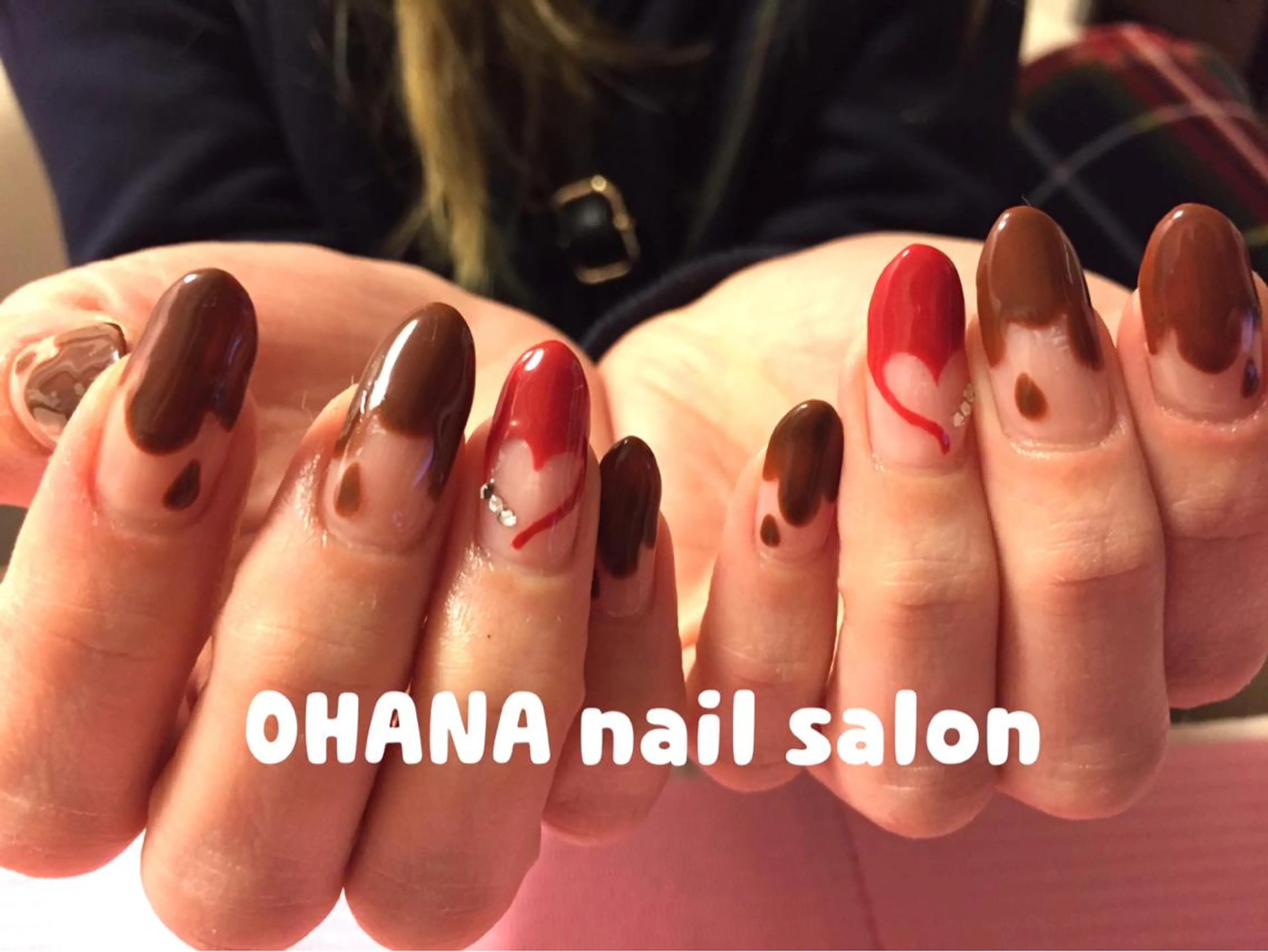 ネイル ジェルネイル ハート バレンタイン 那覇🏝️台湾人 ネイリストSHIUのネイルデザイン