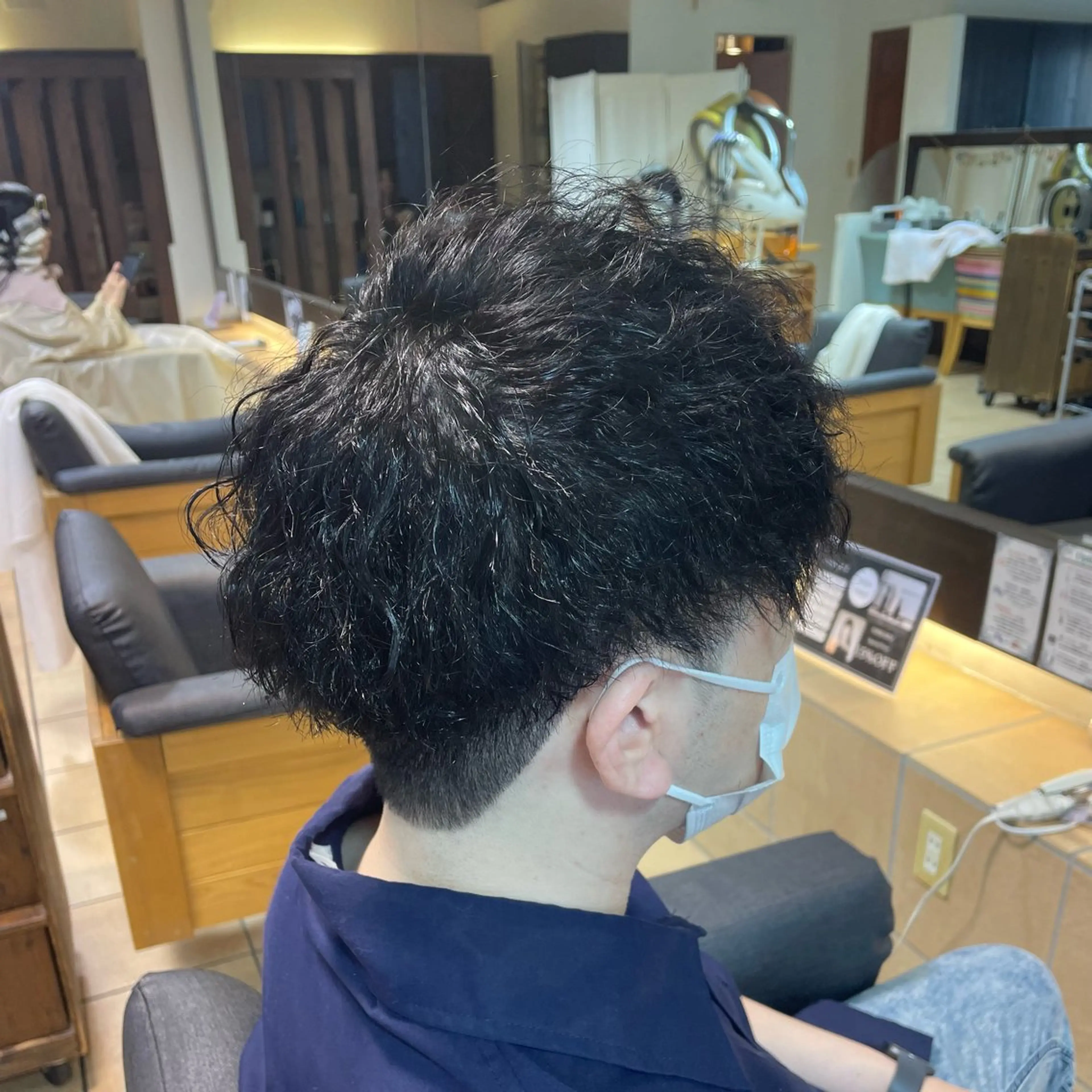 ショート パーマ メンズ カット パーマ すげ さやかのヘアスタイル