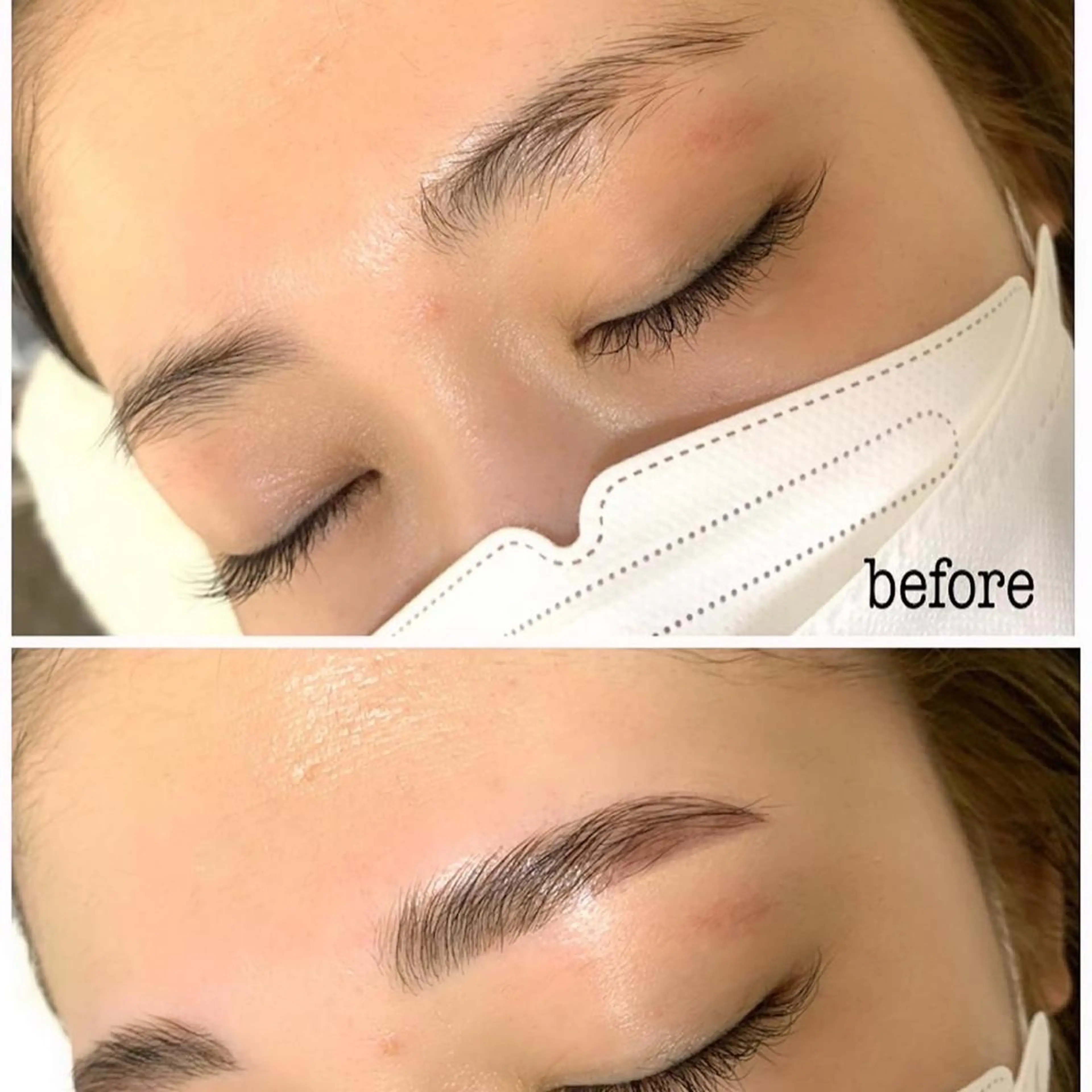 アイブロウ 眉毛ワックス脱毛 ハヤシ エリカのマツエク・マツパデザイン