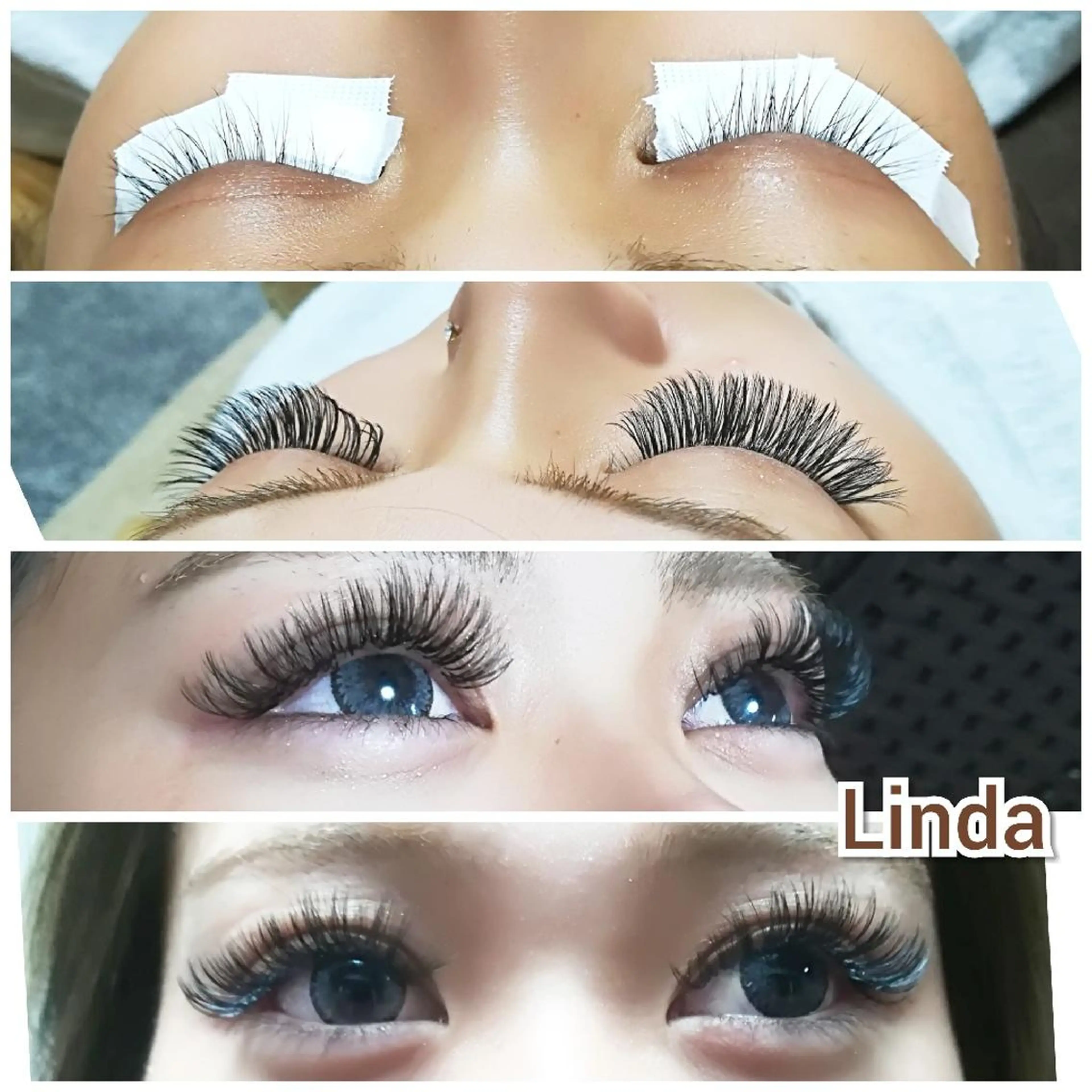 マツエク・マツパ 付け放題 ボリュームラッシュ linda lashesのマツエク・マツパデザイン