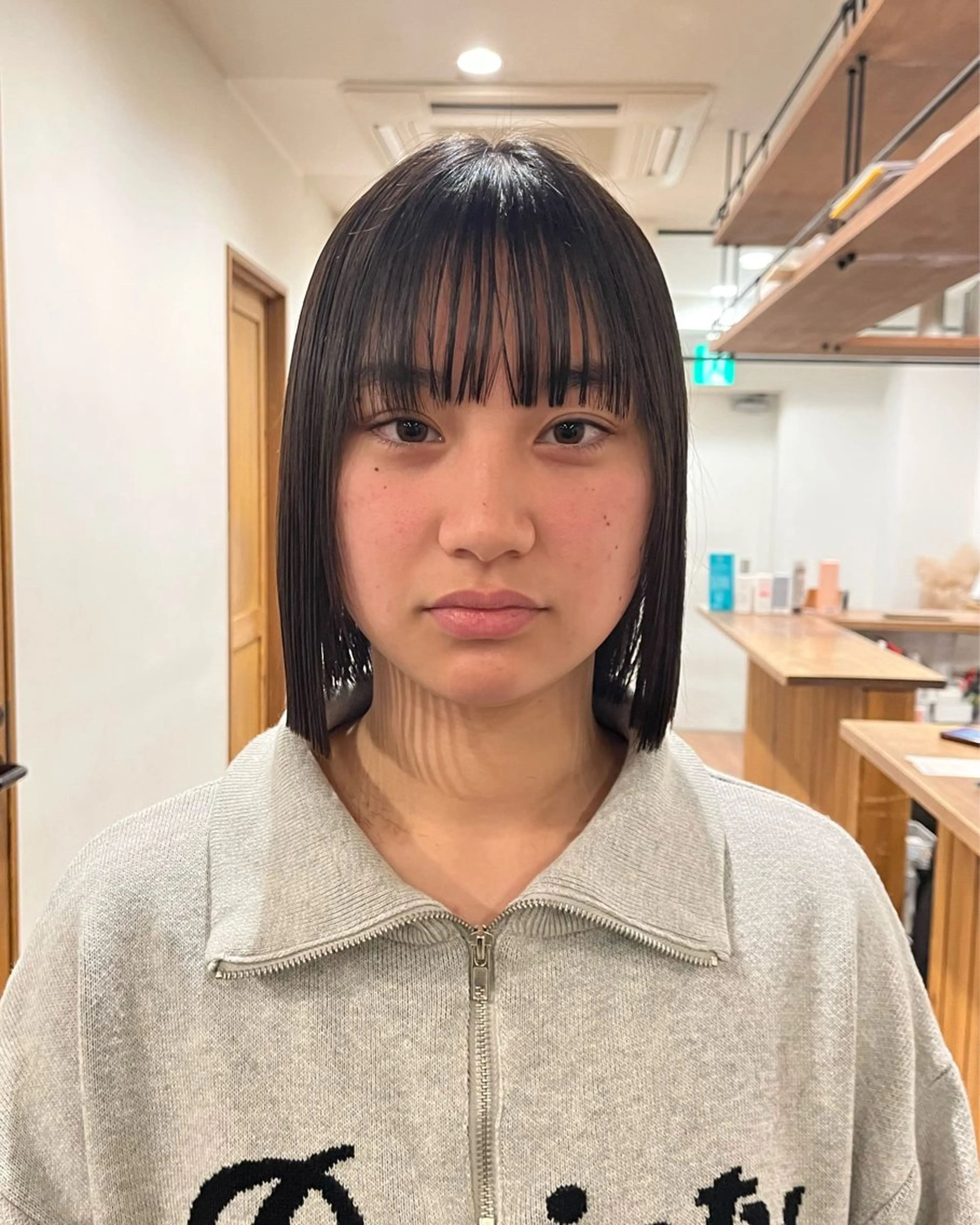 ショート china/ボブ ブリーチカラーのヘアスタイル