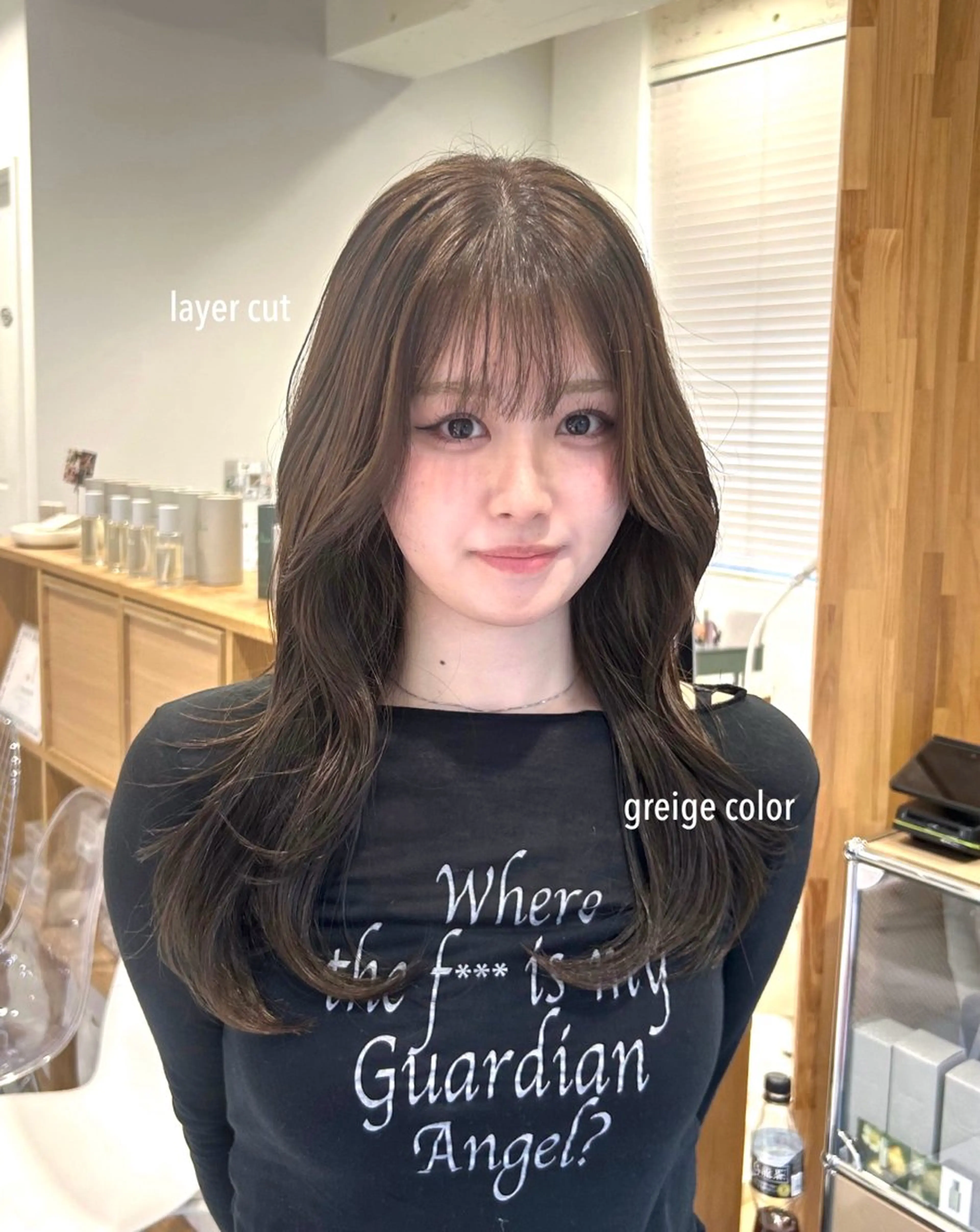 ロング カット ヘアカラー トリートメント 韓国ヘア ‎⟡.·KANA🐥のヘアスタイル