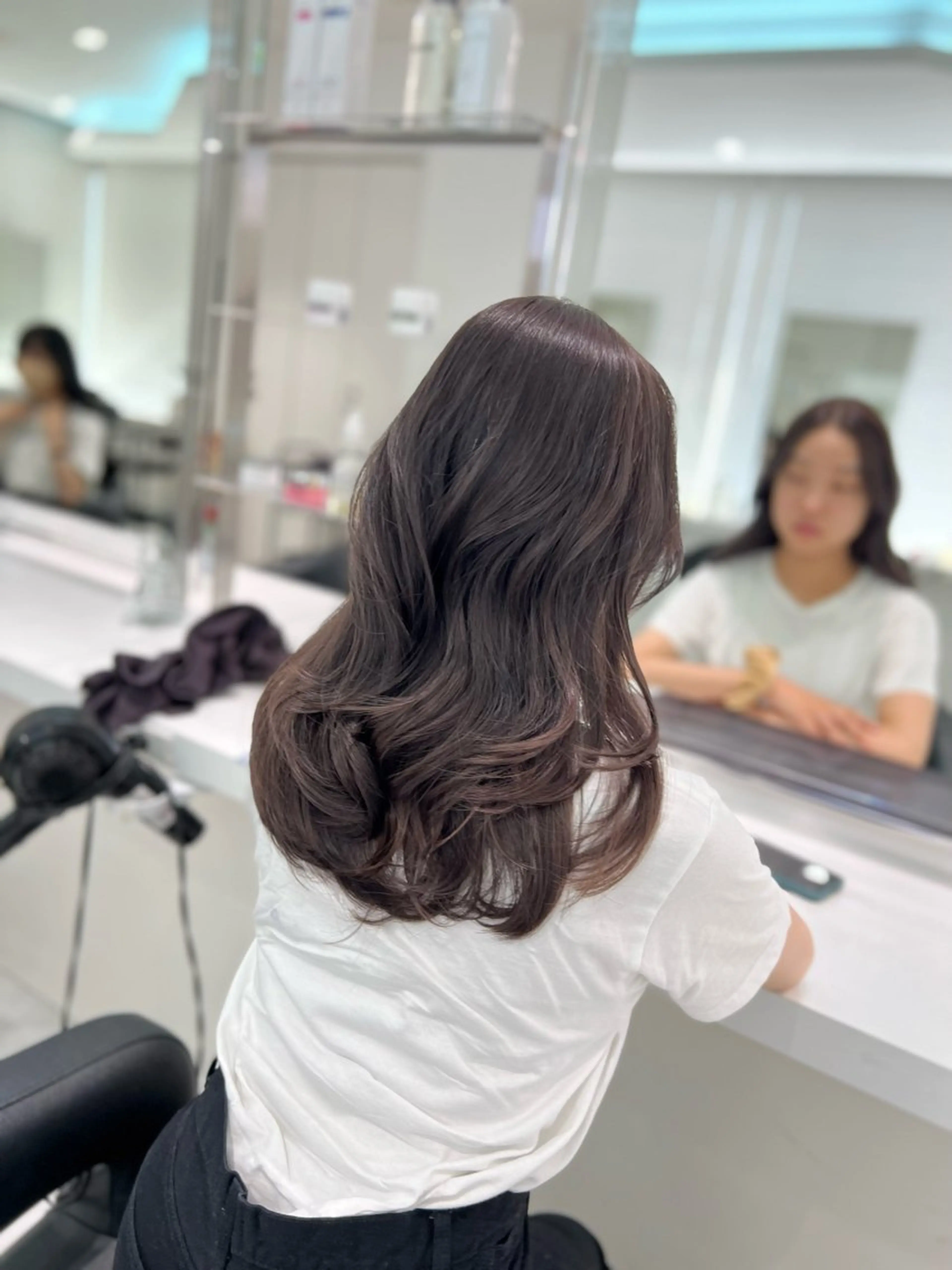 ロング カット ヘアカラー トリートメント ヘアセット まつパ/ケア ブリーチ/sEnAのヘアスタイル