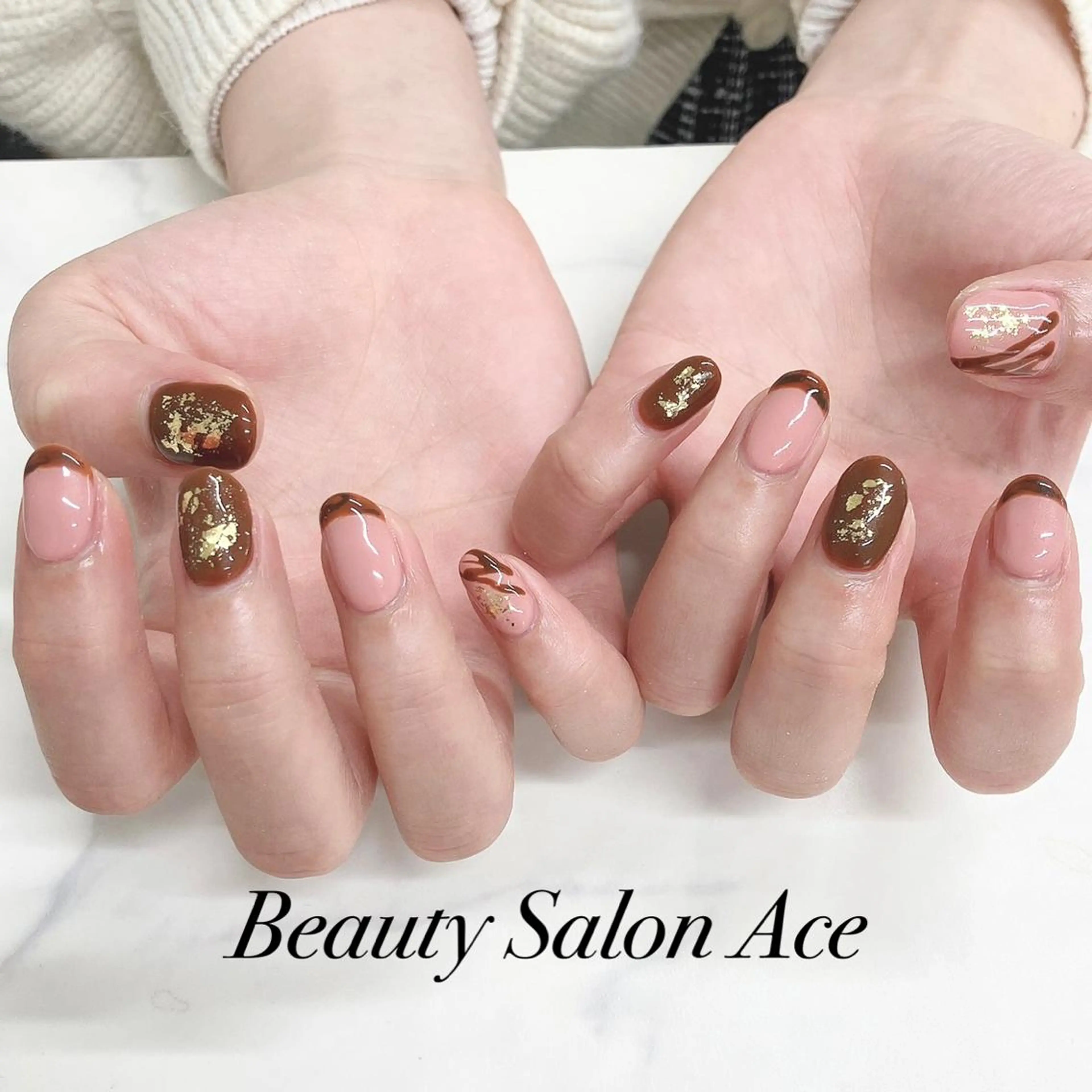 ネイル メンズネイル バレンタイン ハンドネイル ハンドケア Beauty Salon Ace(ネイルサロン エース)所属・池袋フィルイン Ace♡長さだしのネイルデザイン