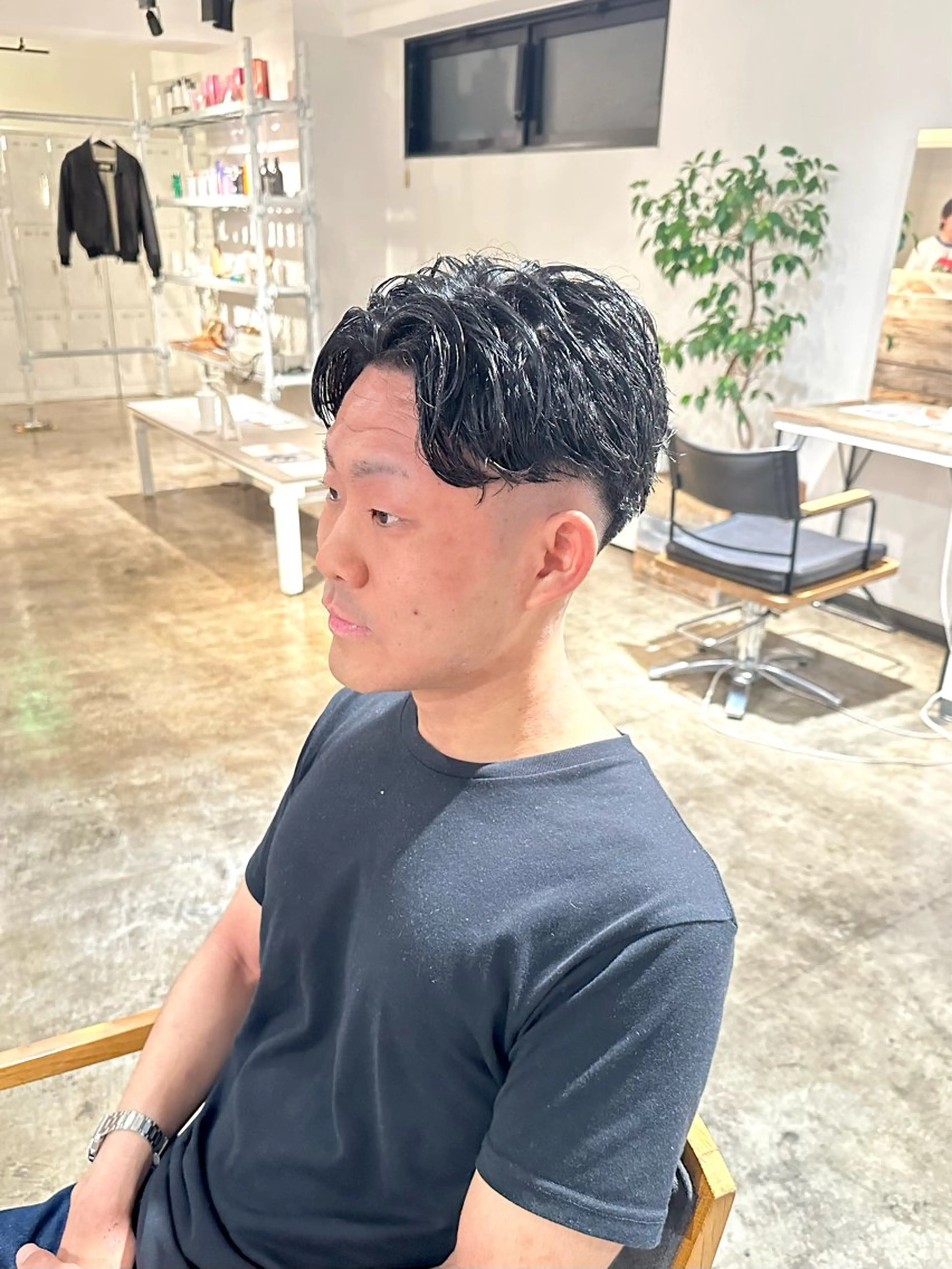 メンズ センターパート フェードカット マッシュ スキンフェード カット 骨格補正施術/メンズ 専門美容師/YUYAのヘアスタイル