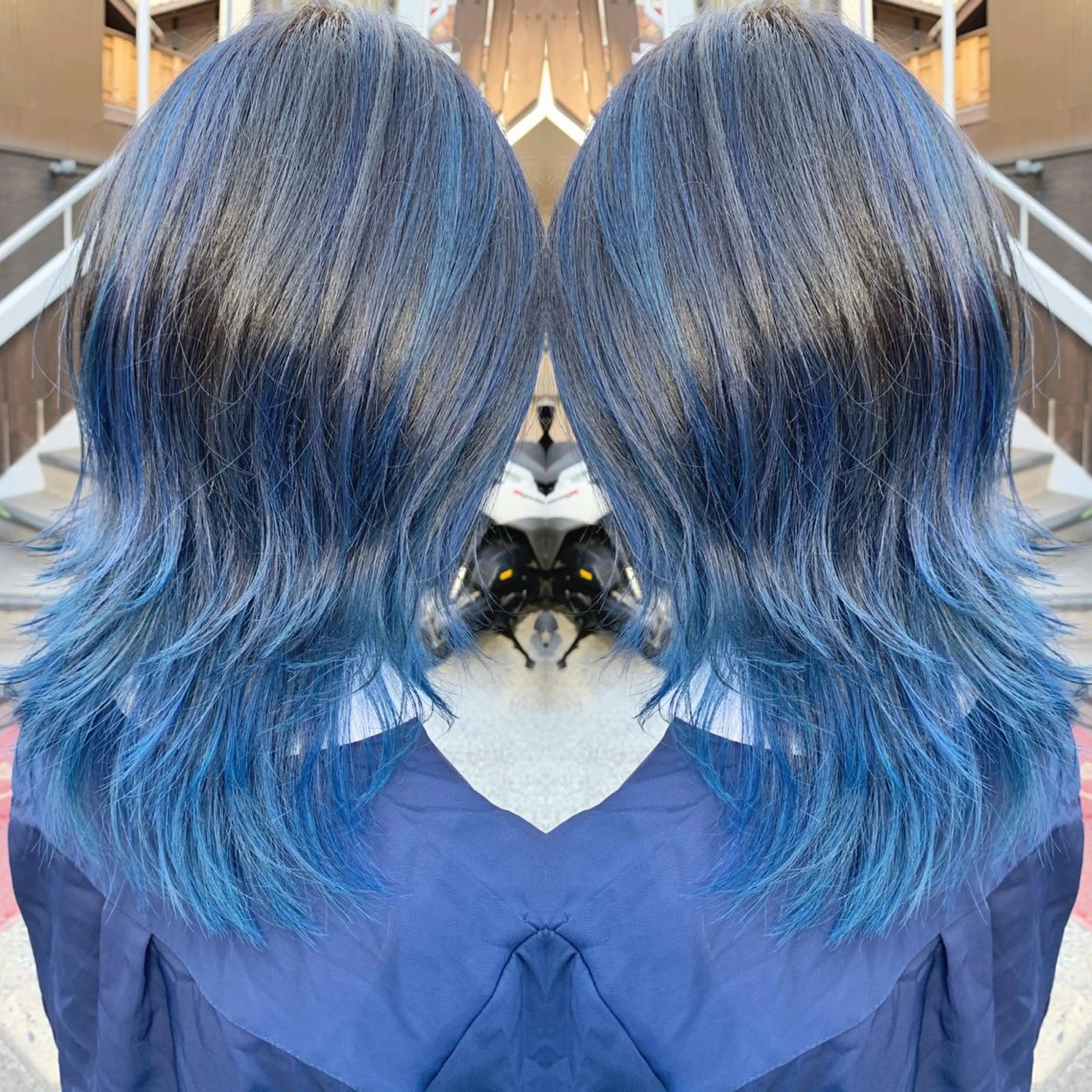 ミディアム ボブ ウルフカット ウルフボブ H所属・H (エイチ) 烏丸御池店のヘアスタイル