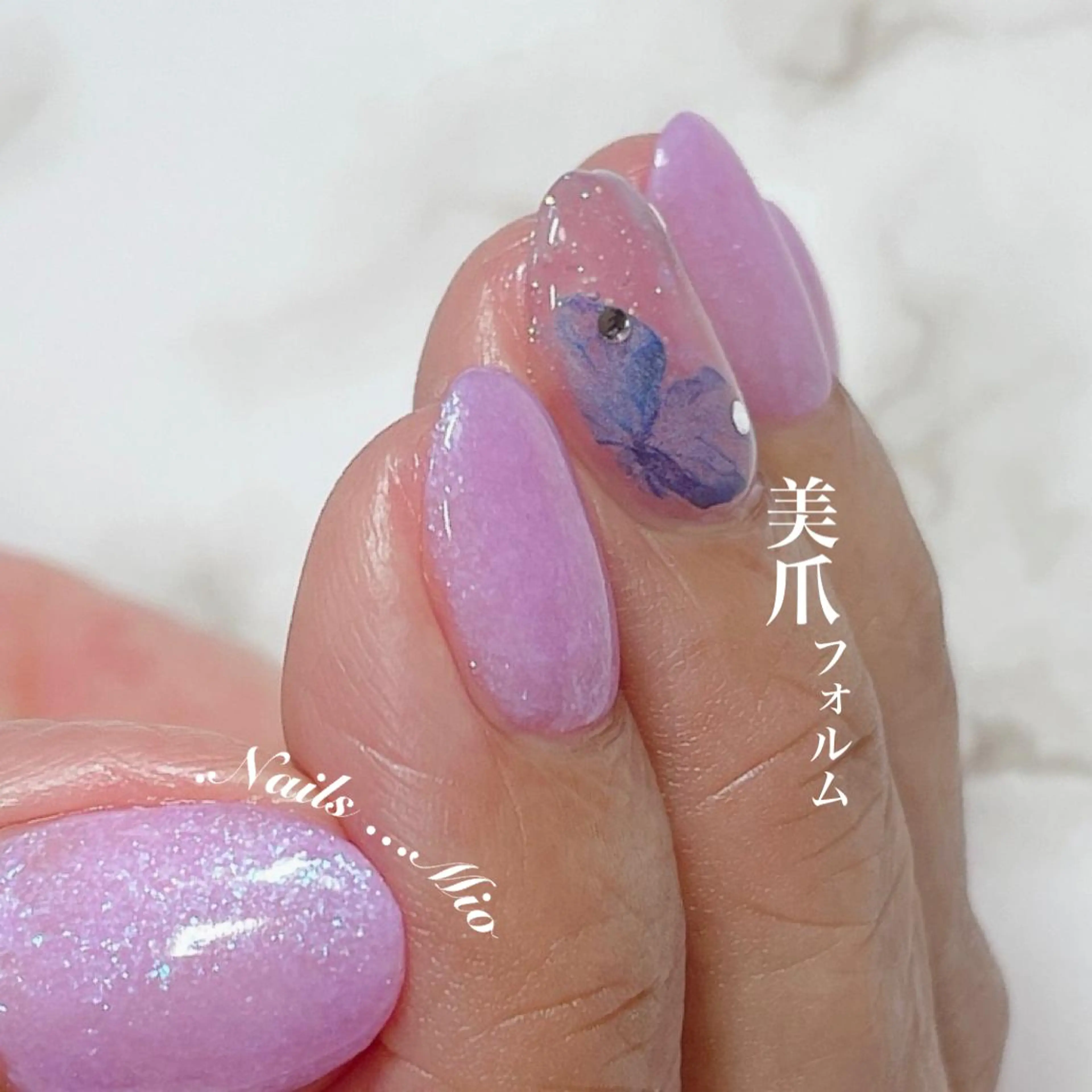 ネイル アートネイル ジェルネイル ワンカラーネイル .Nails Mio 赤羽西ネイルサロンのネイルデザイン