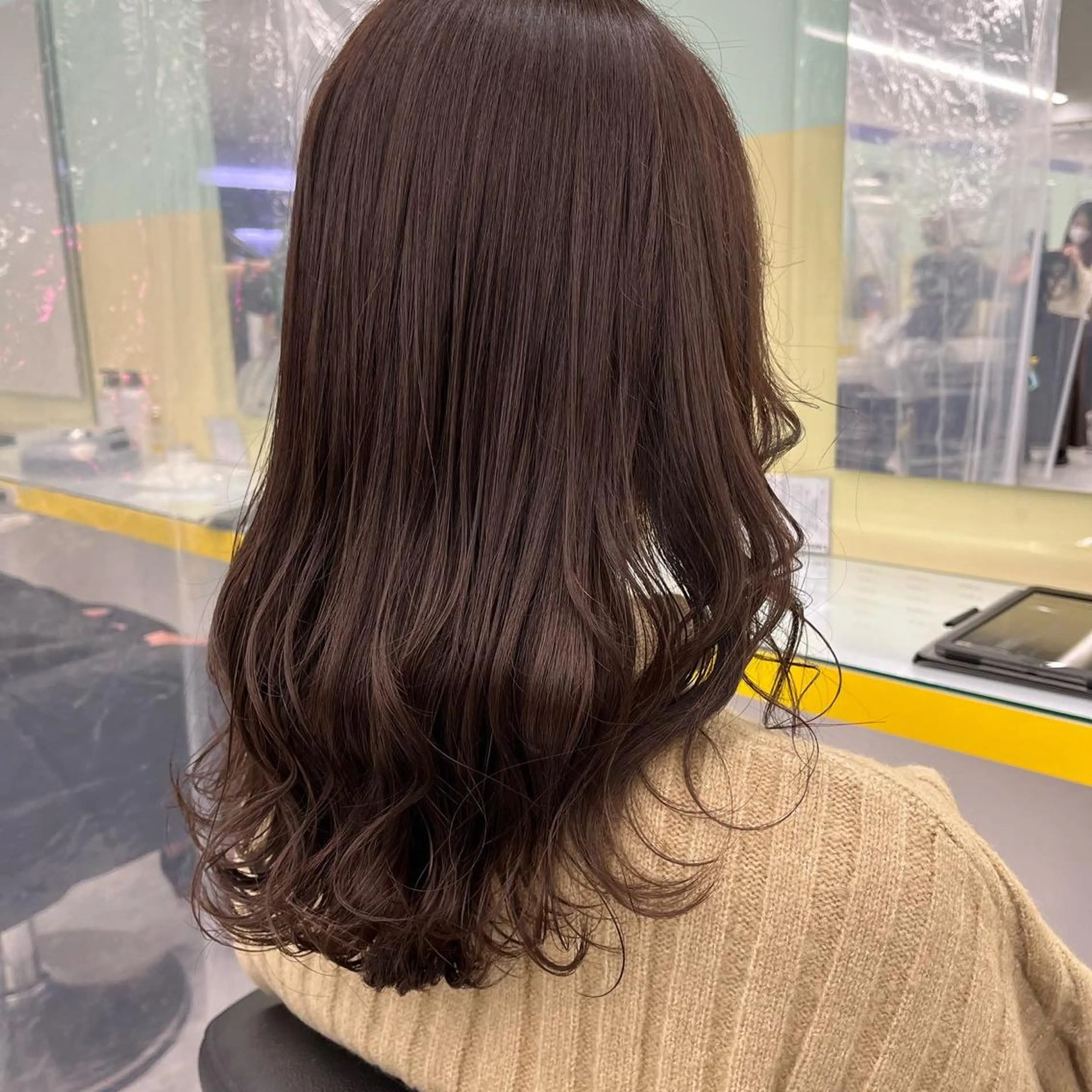 ロング ヘアカラー ヘッドスパ ヘアセット I S所属・🌿透明感カラー‪ 縮毛矯正✨かずきのヘアスタイル