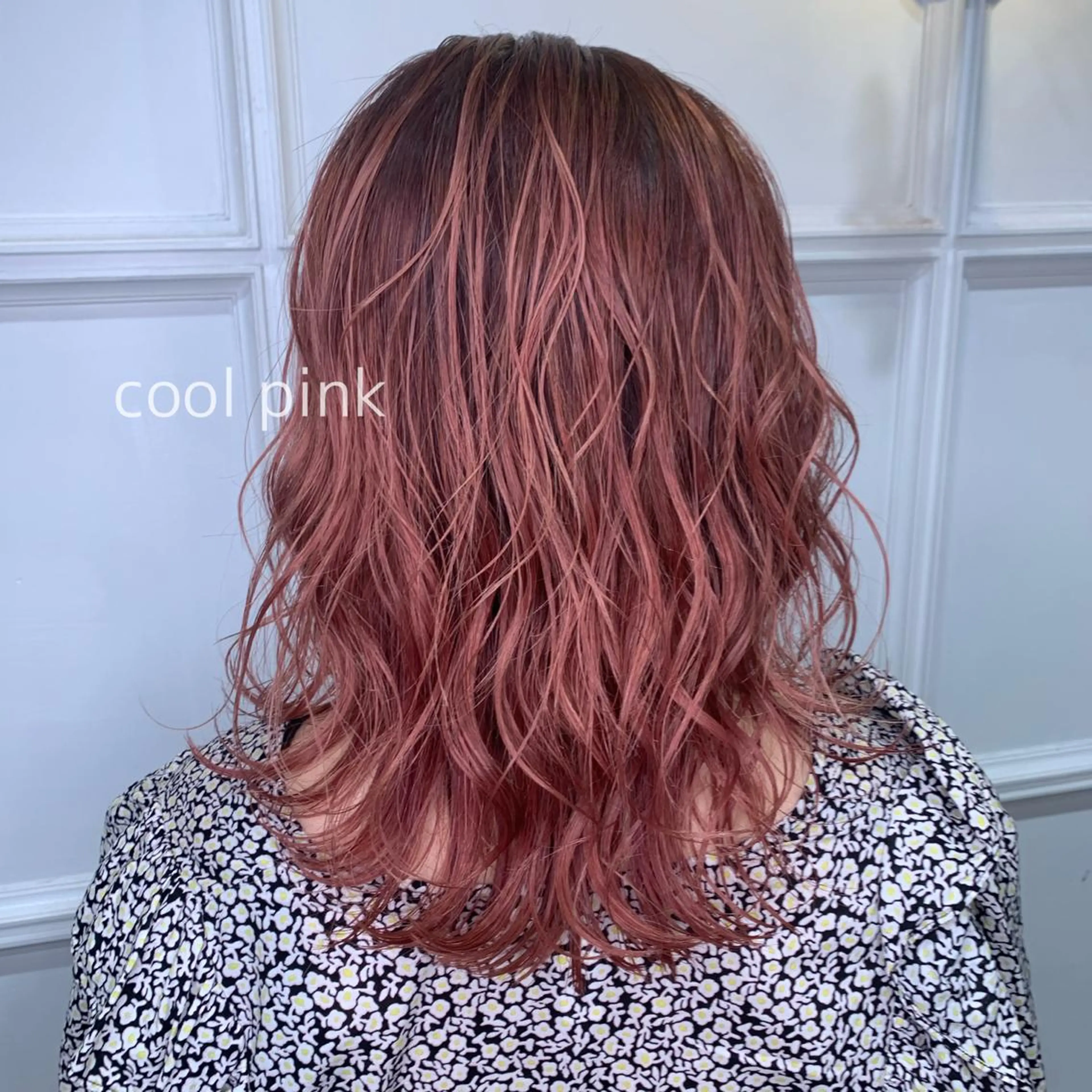 セミロング カラー 髪質改善カラー&TR 縮毛矯正/弱酸性矯正のヘアスタイル