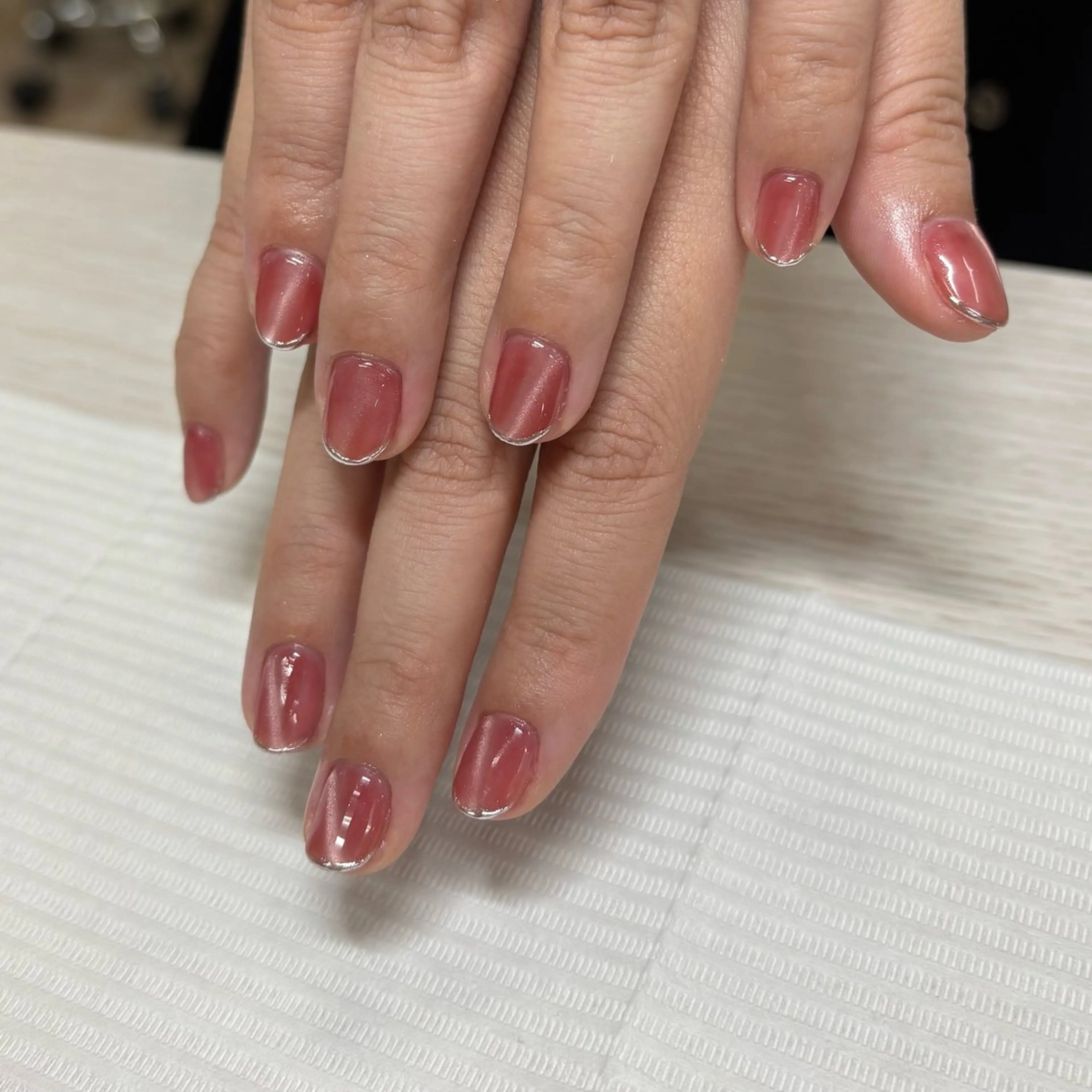 ネイル マグネットネイル ミラーネイル TRU NAIL&EYE 柏店所属・TRU ゆなのネイルデザイン