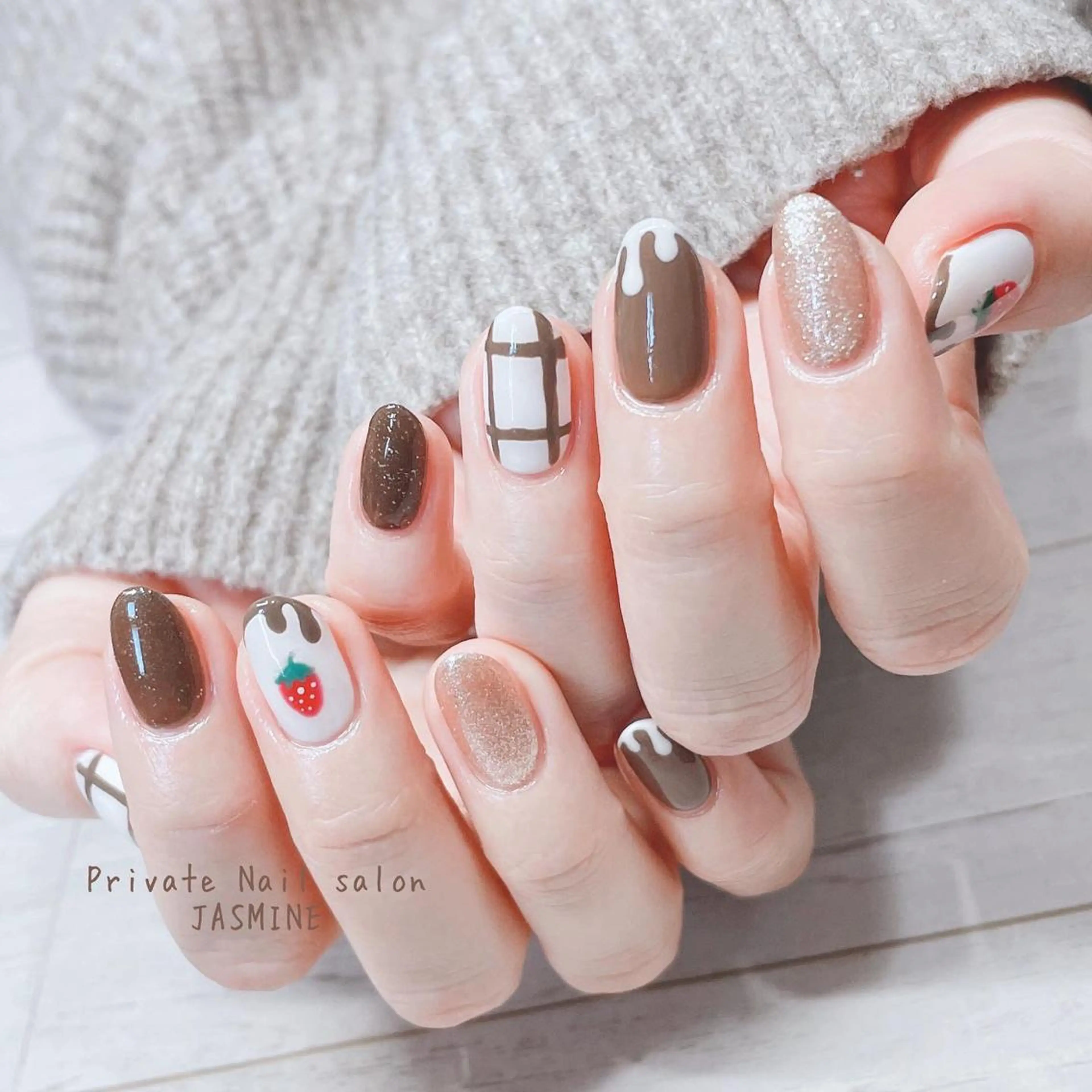 ネイル バレンタイン Nail salon JASMINEのネイルデザイン