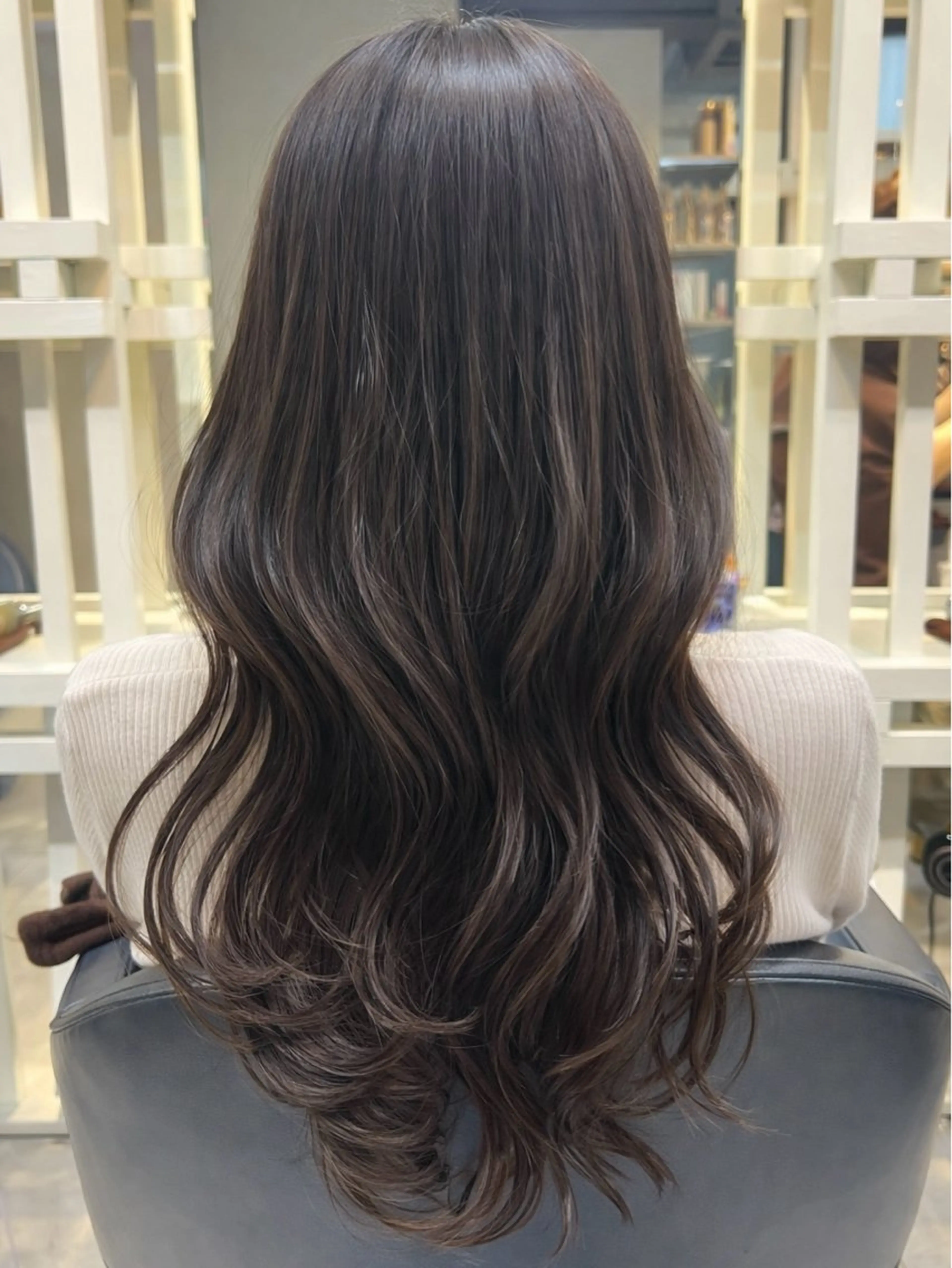 ロング カット ヘアカラー トリートメント 透明感カラー/恵比寿 /レイヤーカット大場のヘアスタイル