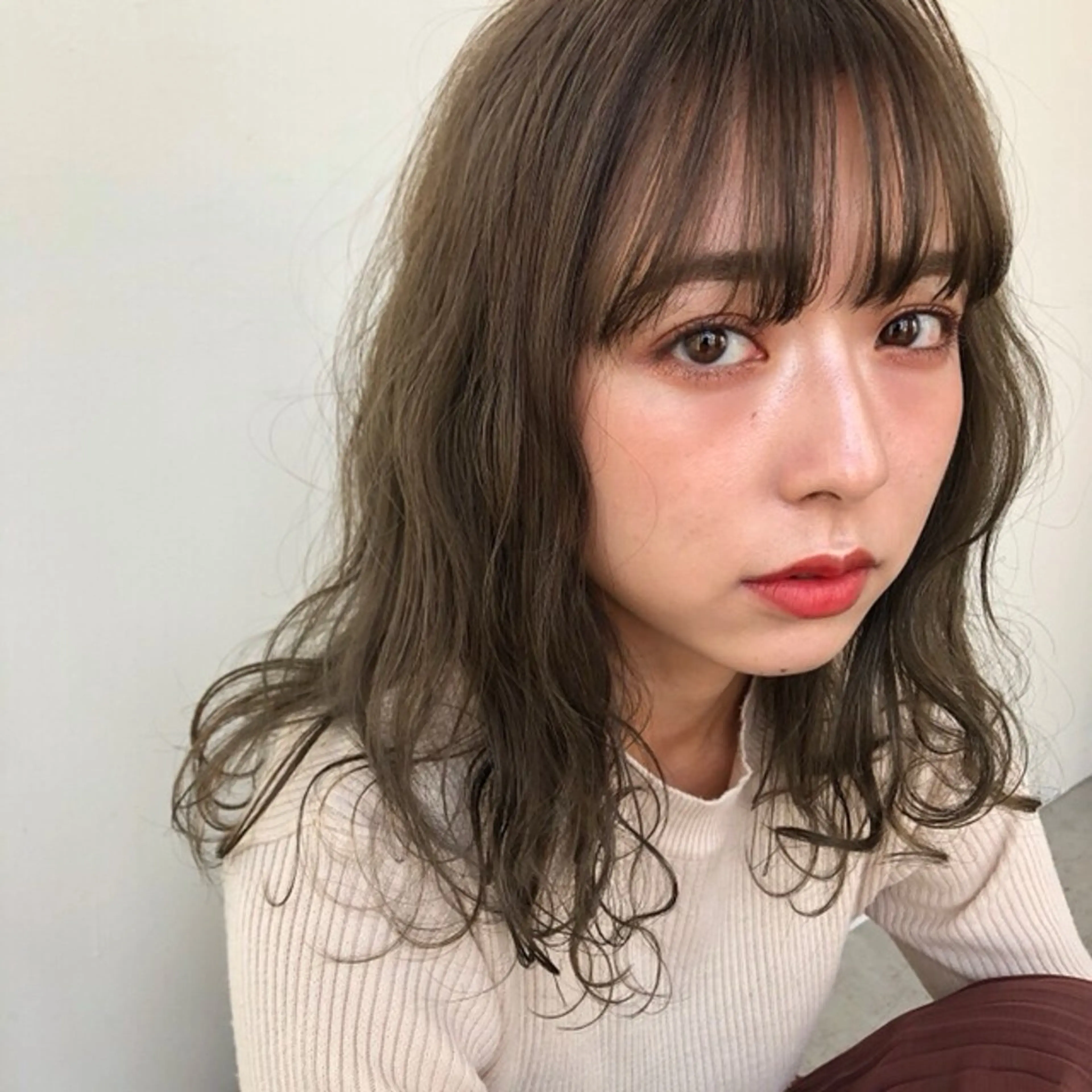 セミロング カラー カット ヘアカラー トリートメント IKU ミニボブ名古屋のヘアスタイル