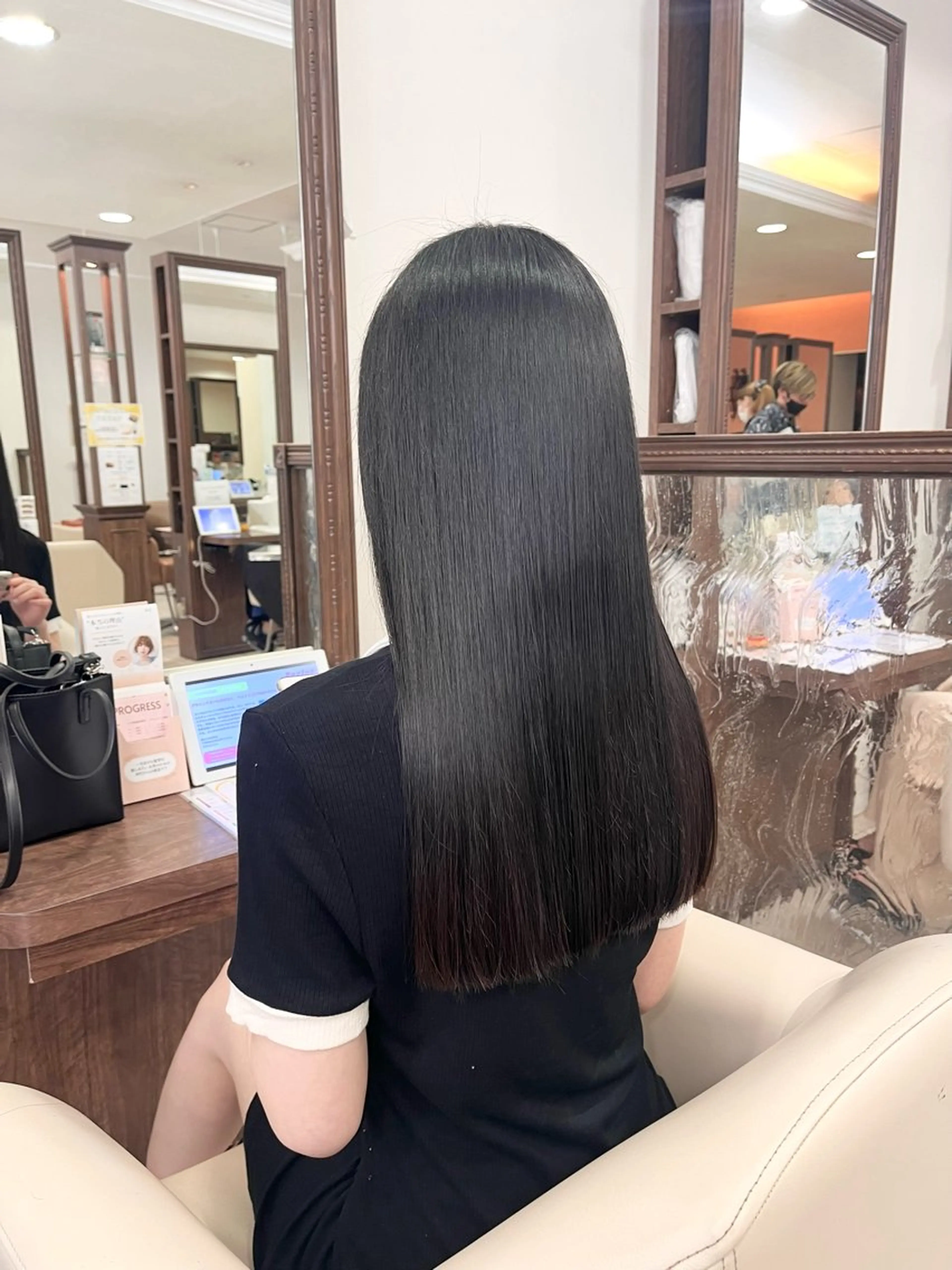 ロング カット 縮毛矯正 トリートメント 《大人気髪質改善》 プログレス国分寺店のヘアスタイル