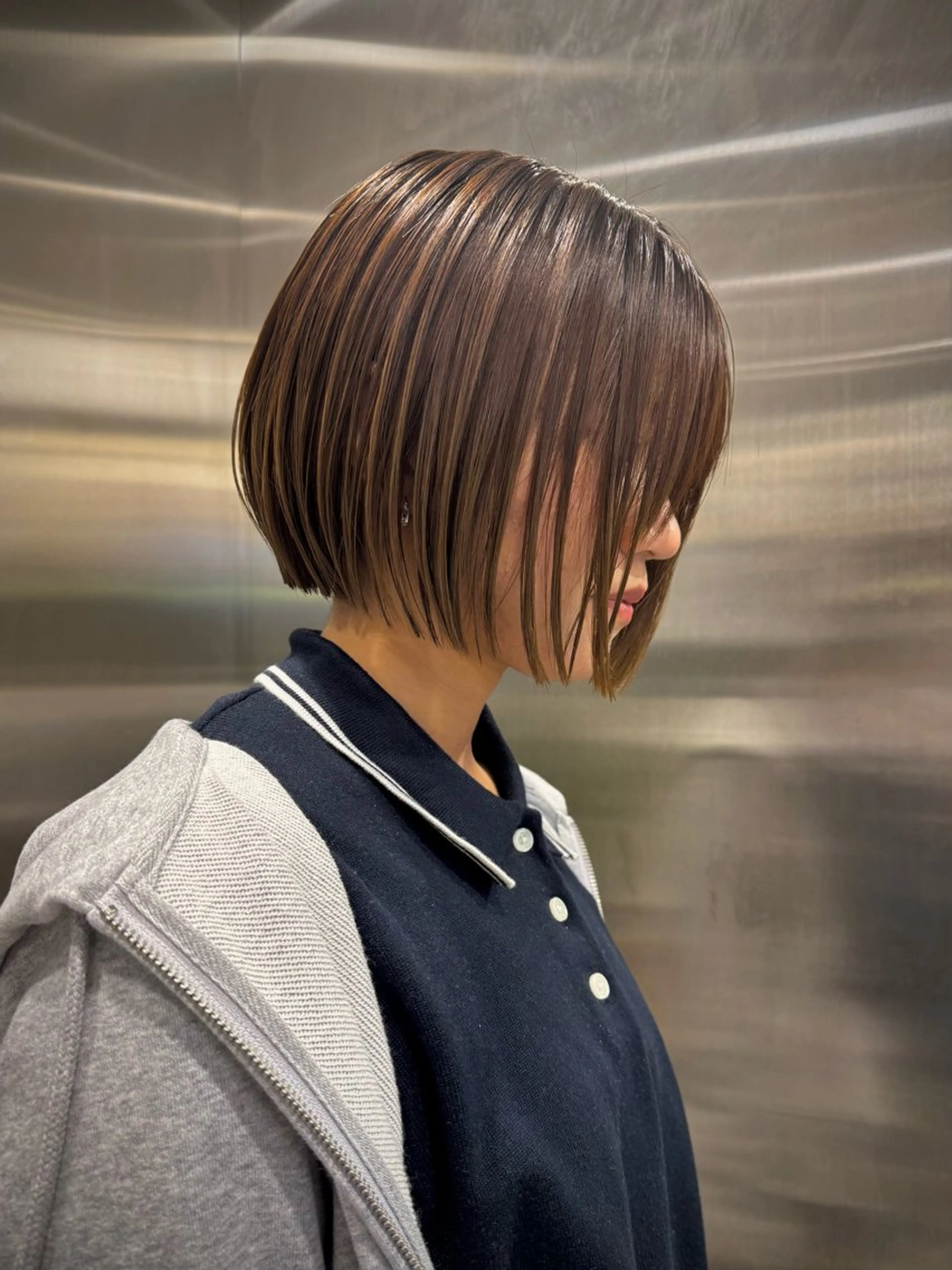 ミディアム カット 🩵yuribou ／ベージュ／ボブ🩵のヘアスタイル