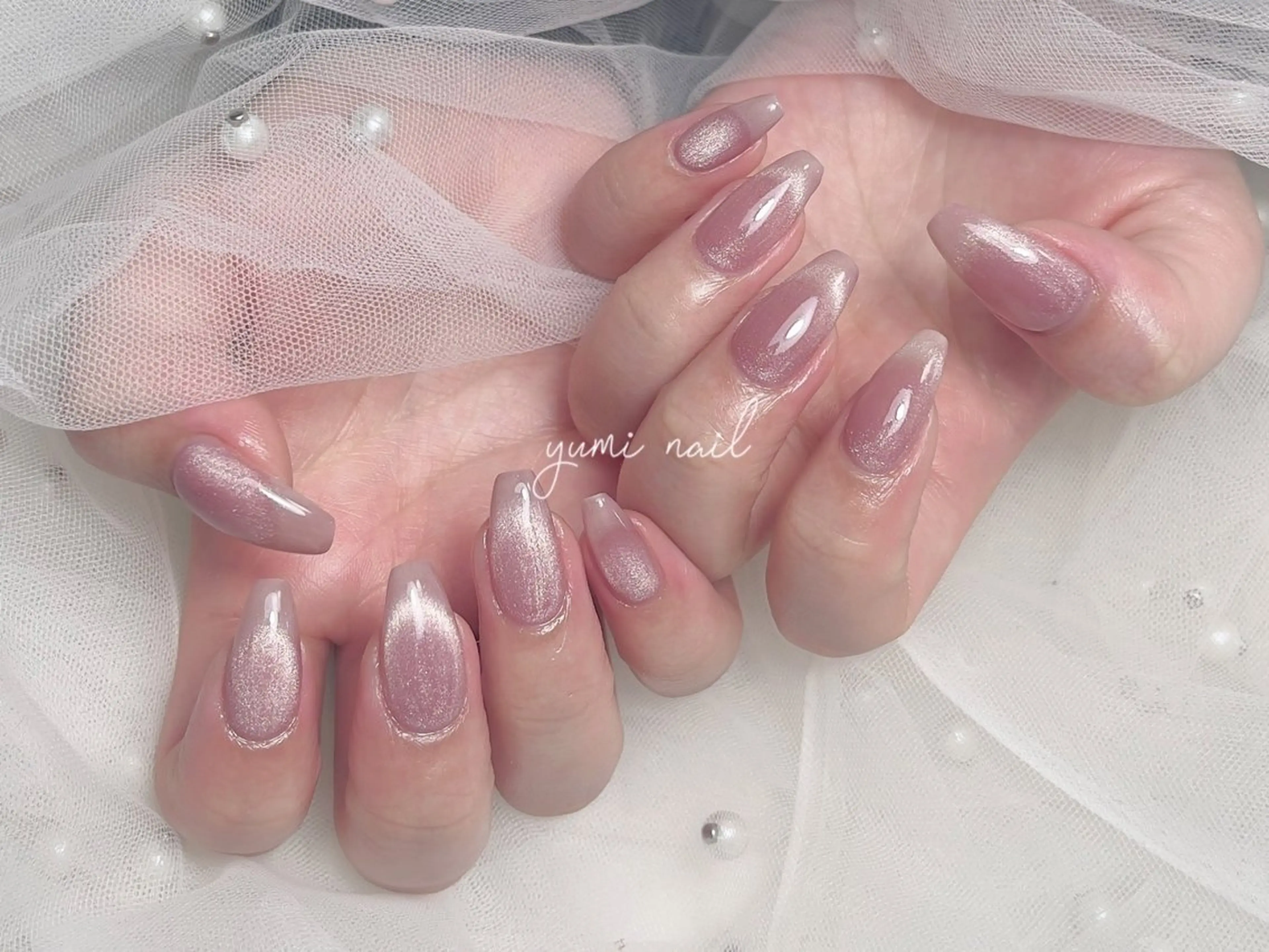 ネイル 𝐲𝐮𝐦𝐢🎀 長さ出しデザイン専門のネイルデザイン