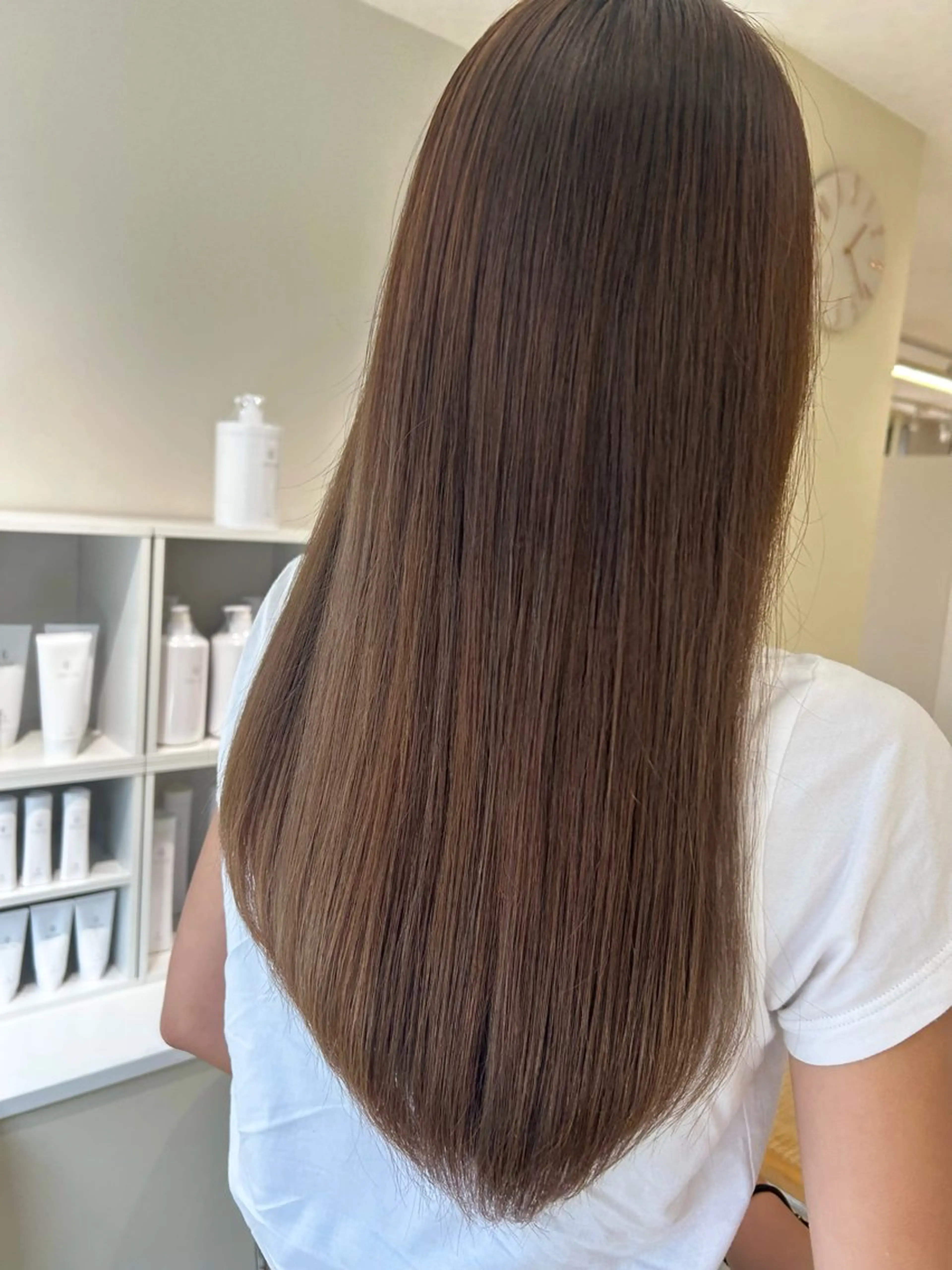 ロング カラー ベージュカラー カット ヘアカラー トリートメント 🩰ニシムラヒカリ 半個室salon♡*のヘアスタイル