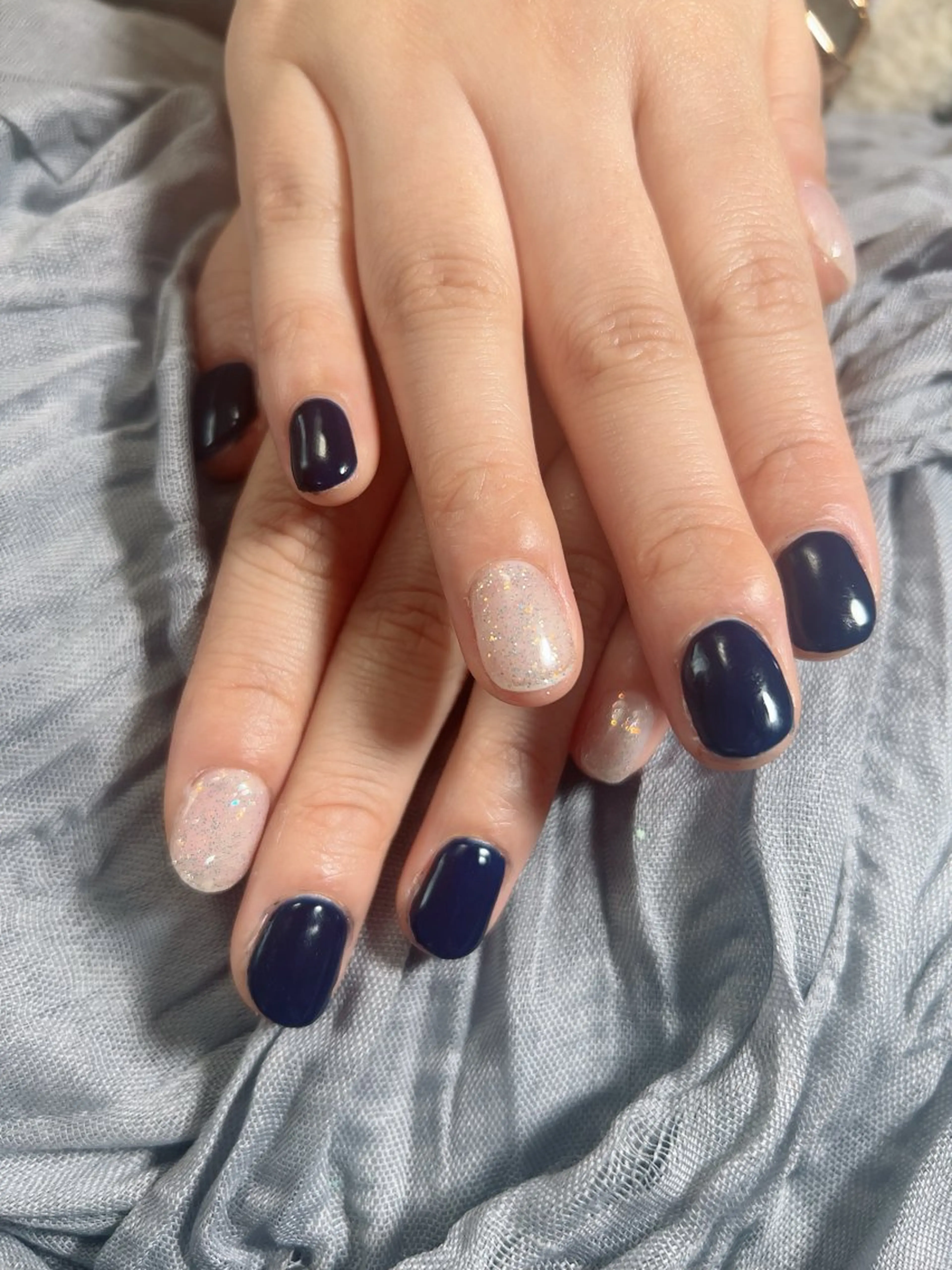 ネイル ラメ(グリッター) ハンドネイル nail studio Ulu所属・漆崎 茜のネイルデザイン