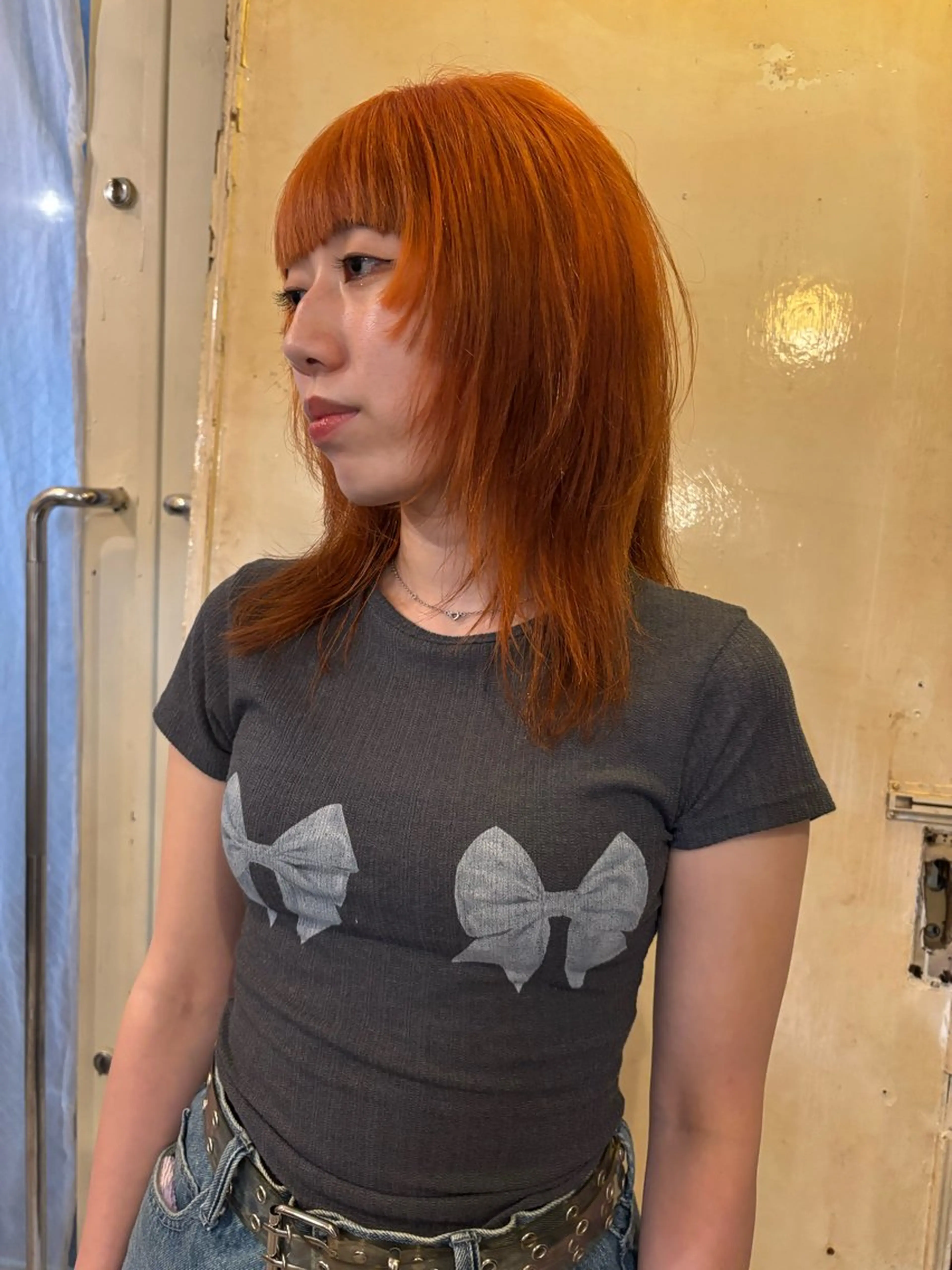 ミディアム カット ヘアカラー sea's所属・ヒラカホ/矢場町/ ブリーチ/似合わせのヘアスタイル