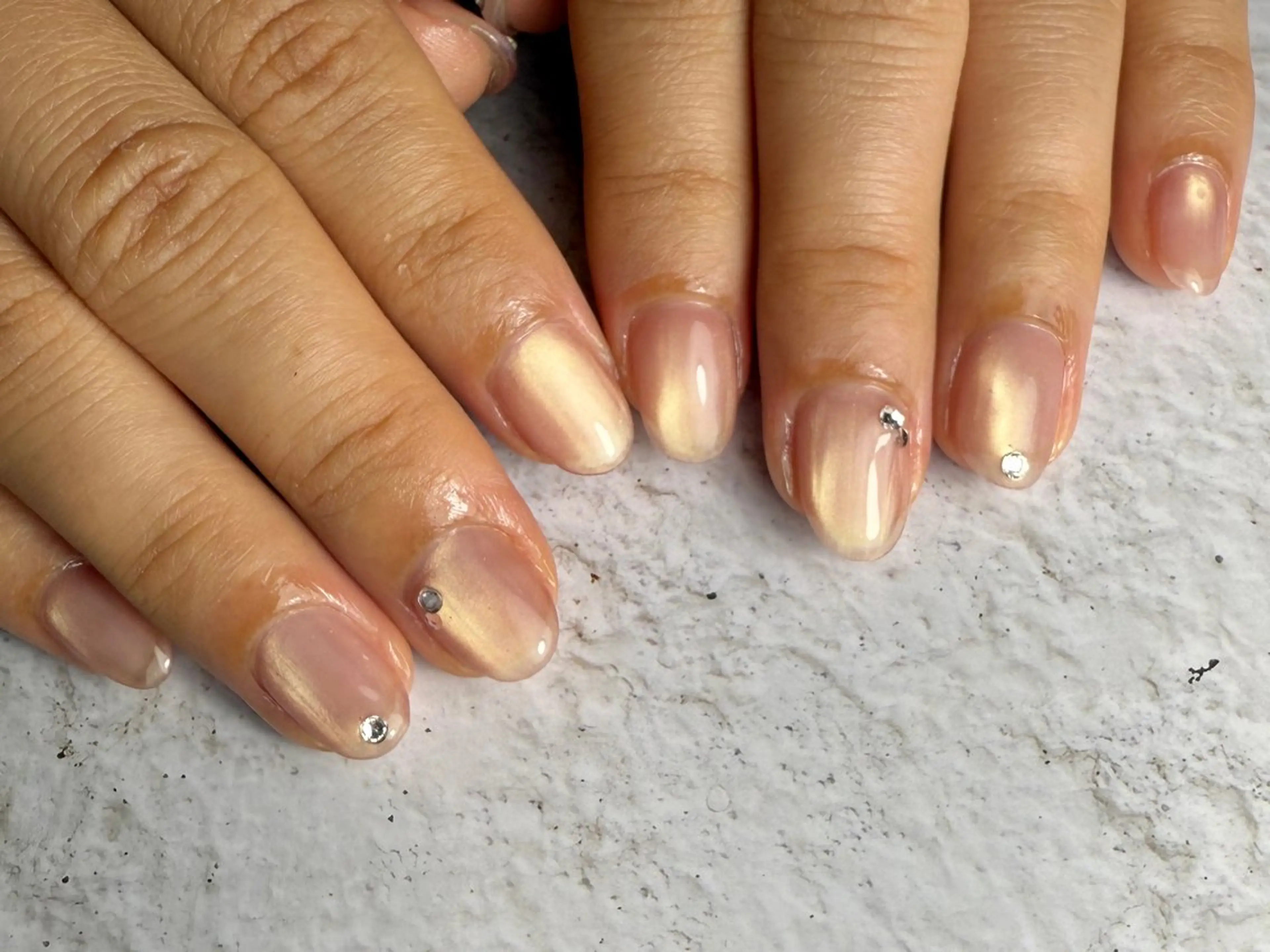 ネイル ストーンネイル ハンドネイル M.nail所属・M. nailのネイルデザイン