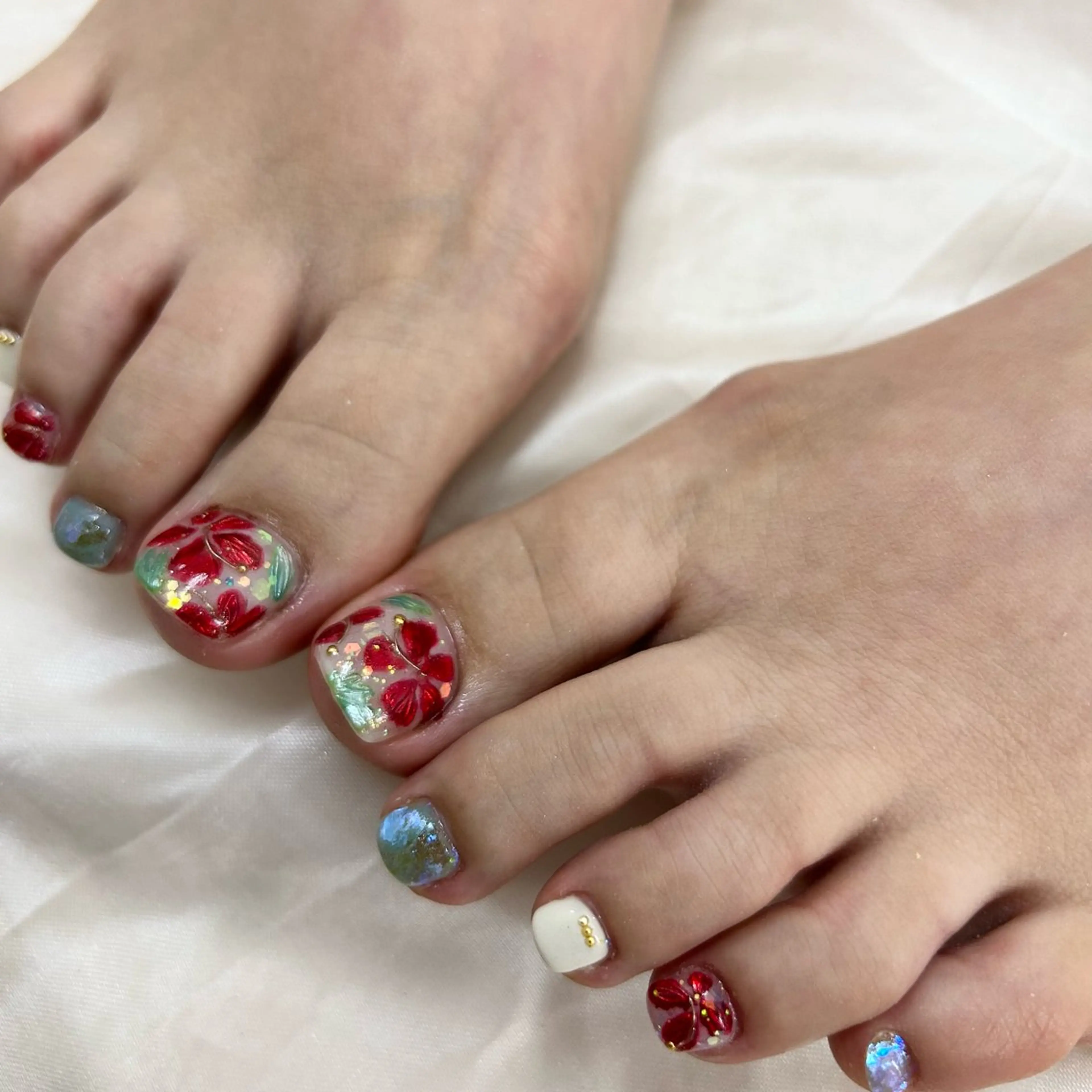 ネイル フットネイル ネイルサロンmuumii所属・東十条muumii ネイルまつ毛のネイルデザイン