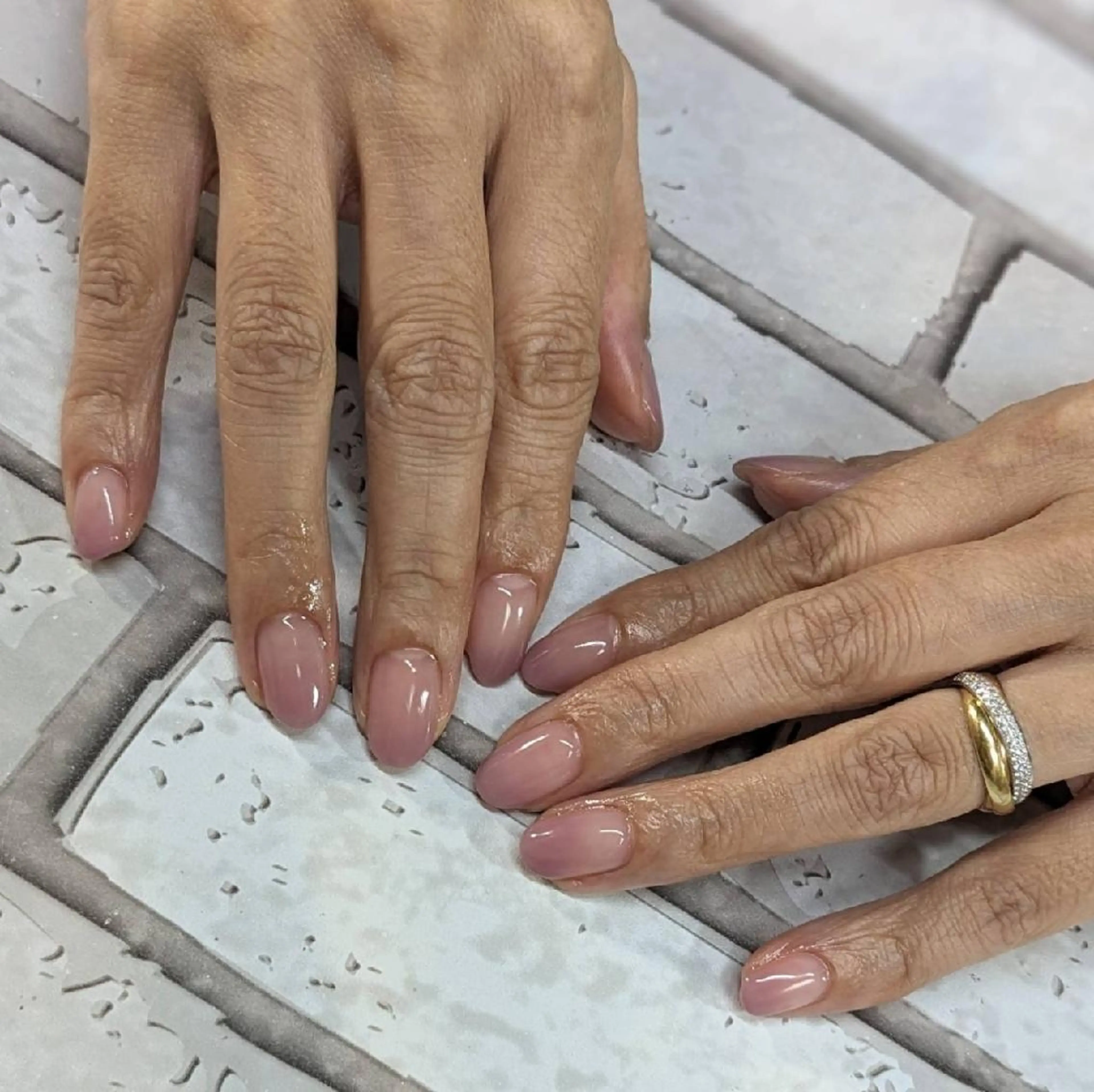 ネイル グラデーション パープル ハンドネイル ネイルサロンベルティ .keikoのネイルデザイン