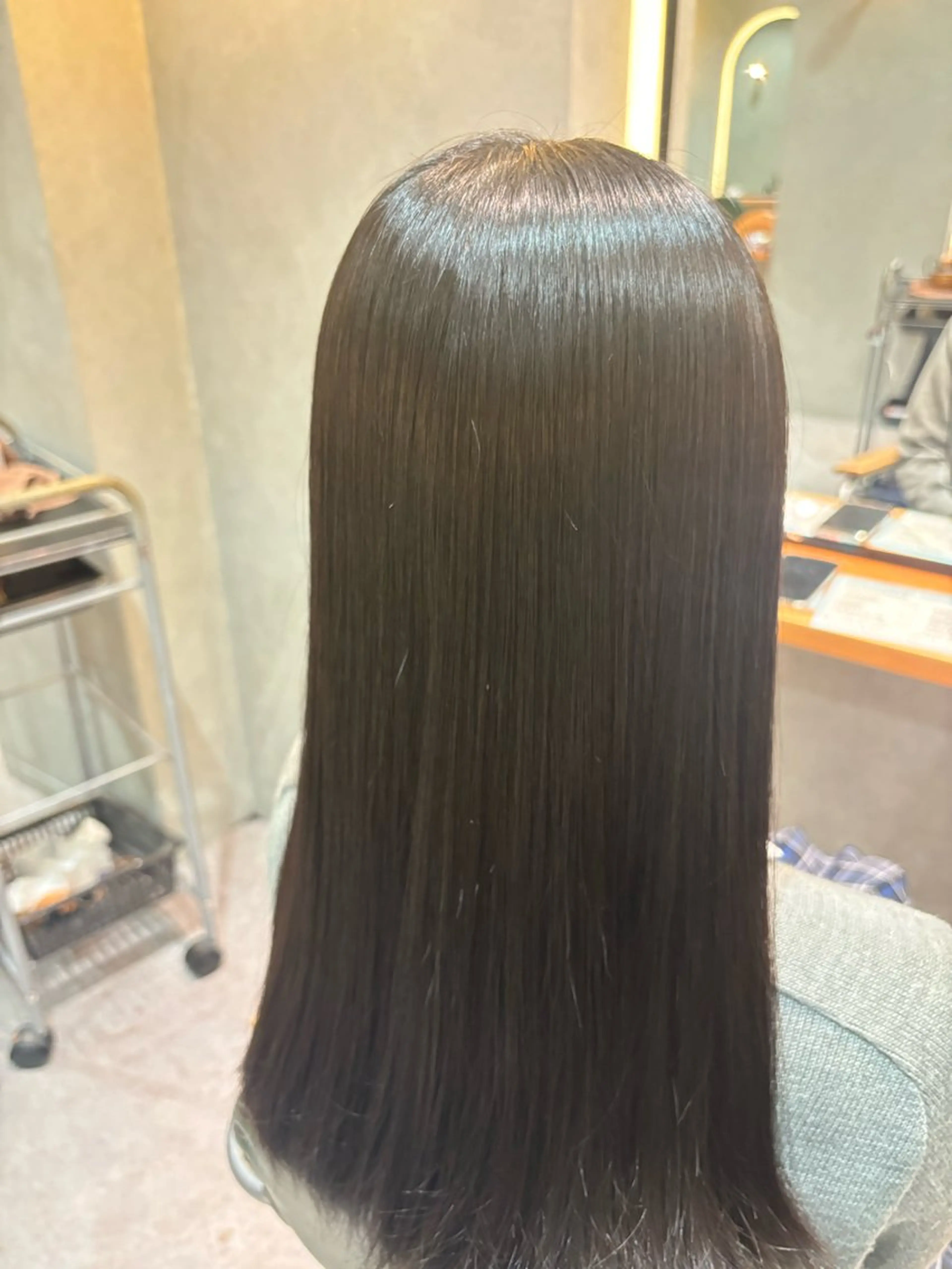 ロング パーマ カット 縮毛矯正 トリートメント 京都駅☆髪質改善 🎀アミ🎀のヘアスタイル