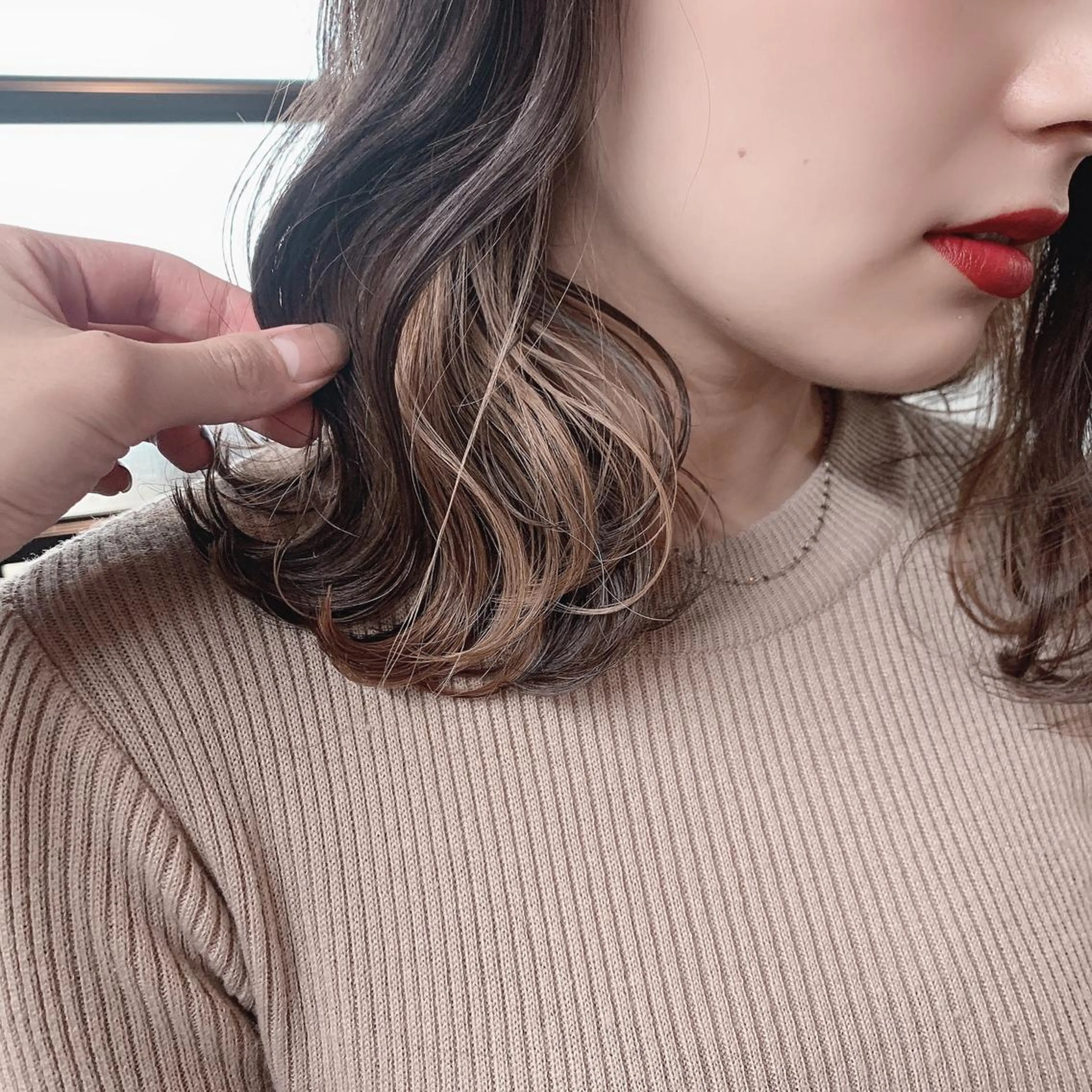 カラー SAKURA 原宿所属・なかの たくみのヘアスタイル