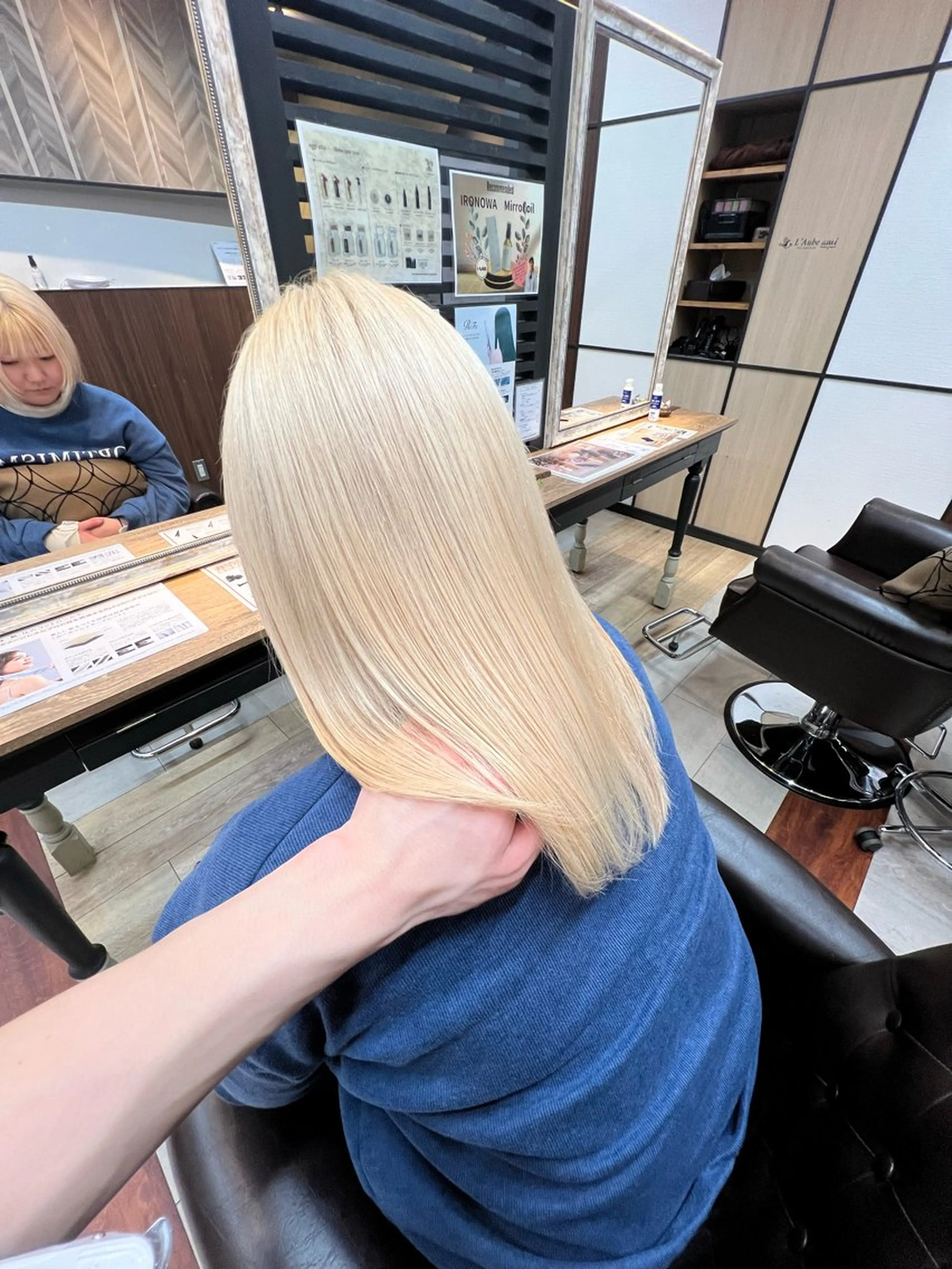 ミディアム ヘアカラー トリートメント L'aube ami /キイチのヘアスタイル