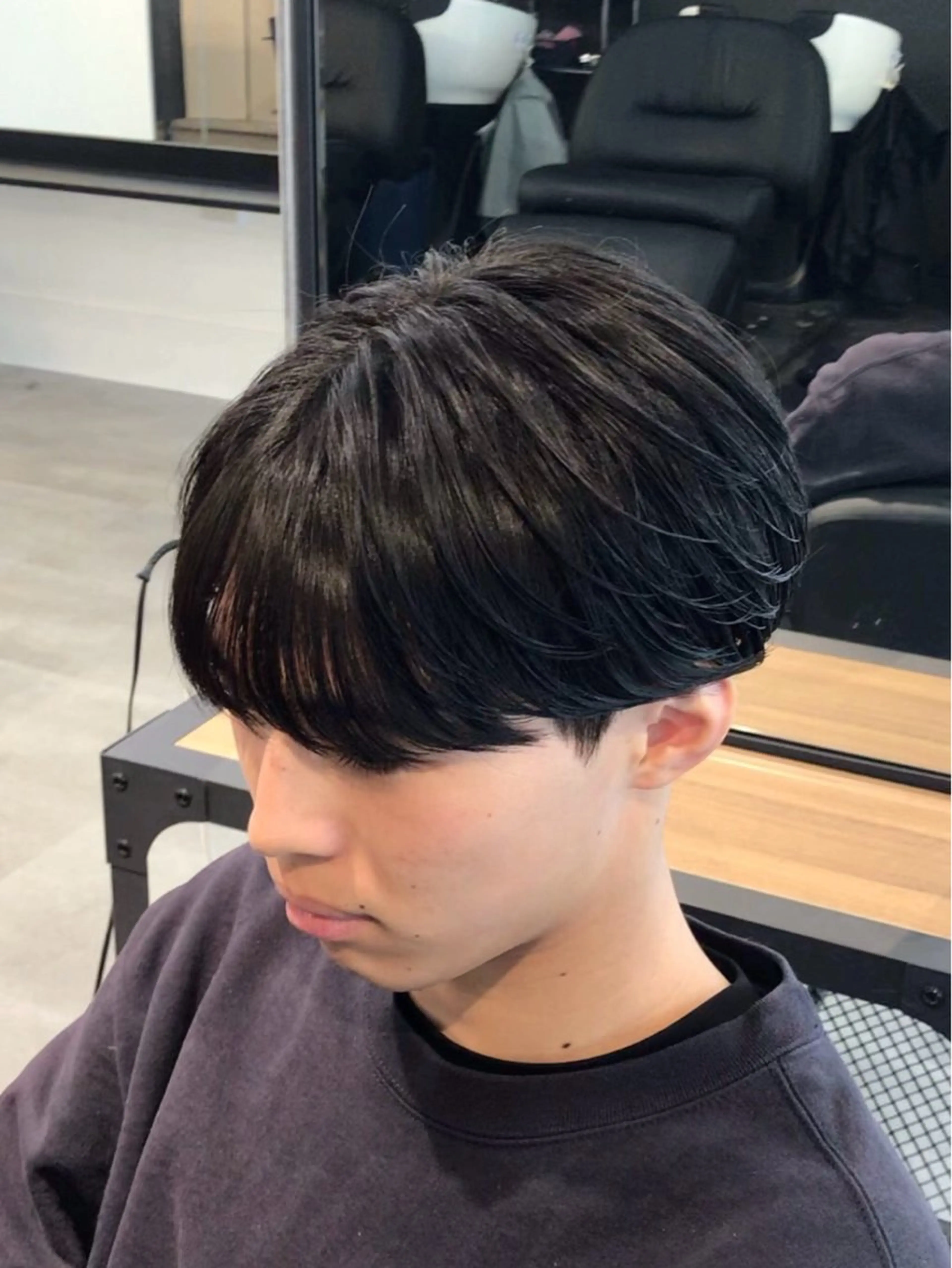 🗯【3/10まで期間限定無料 】‼️カット✂️《刈り上げありシースルーマッシュ》メンズ限定・補足説明をご覧下さい)の写真