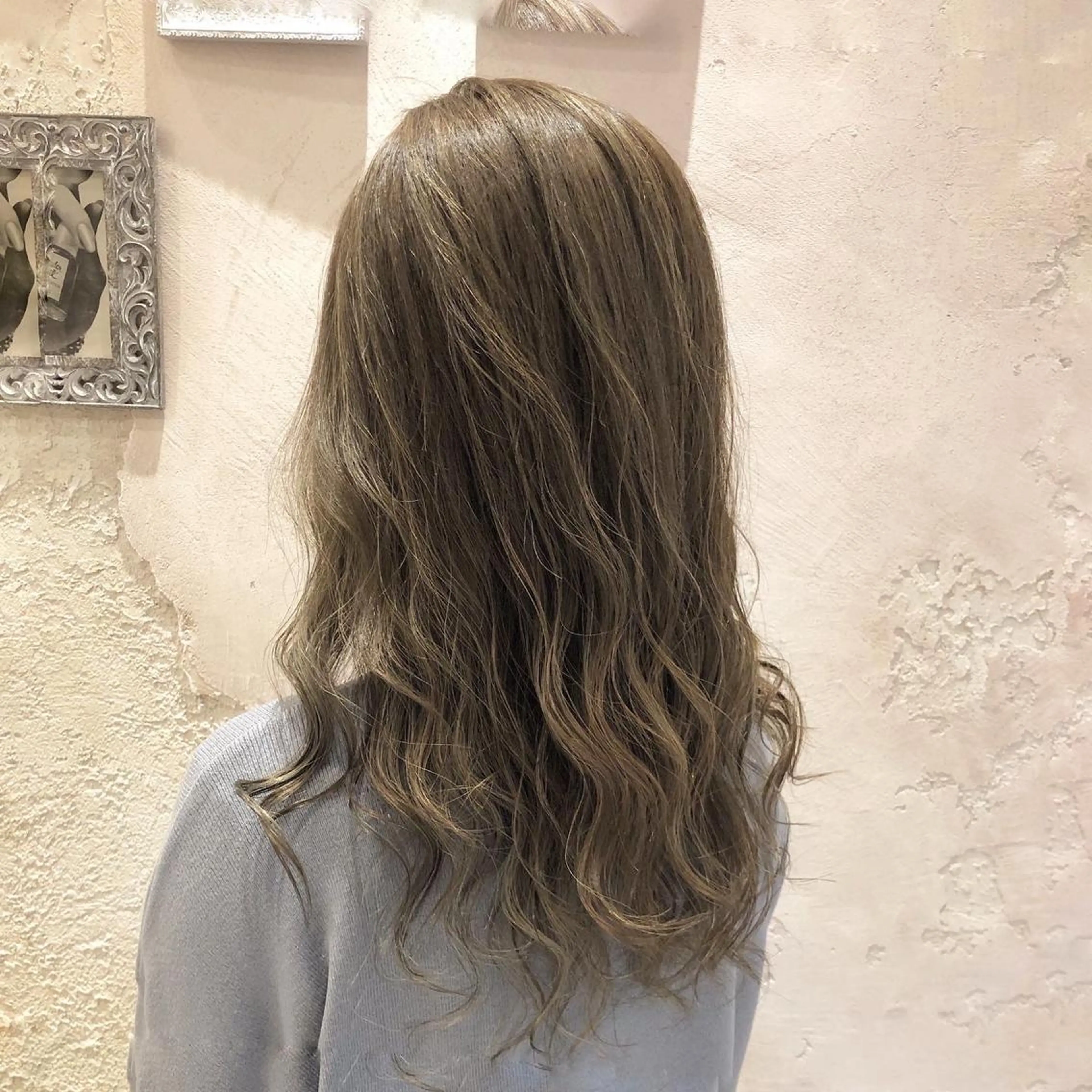 セミロング カラー カット ヘアカラー トリートメント レイヤーカット/ 顔周り 五島巨幹のヘアスタイル