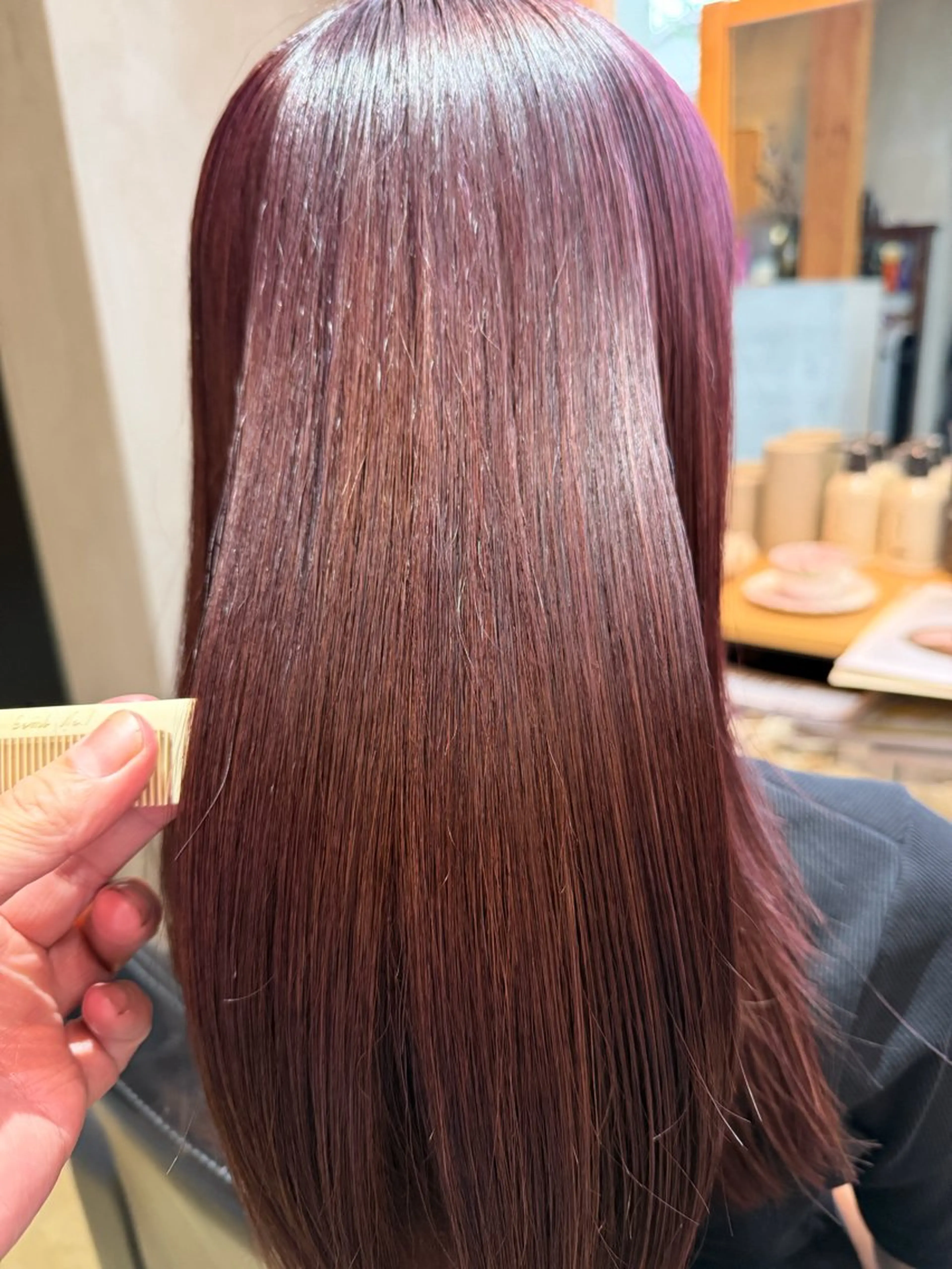 ロング カット 縮毛矯正 トリートメント シンヤヘアーズ 泉大津本店のヘアスタイル