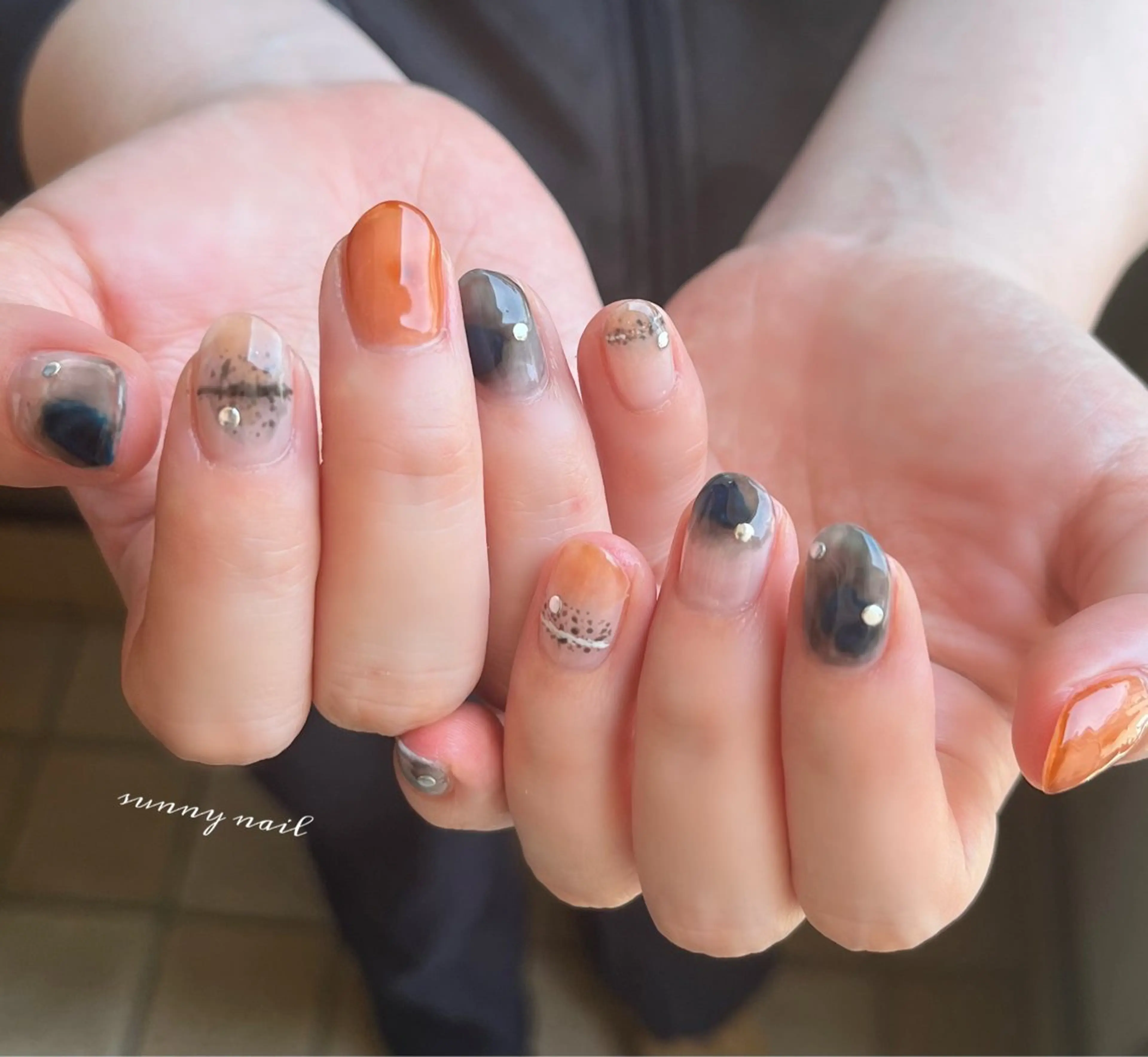 ネイル カジュアル ジェルネイル パラジェル sunny nailのネイルデザイン