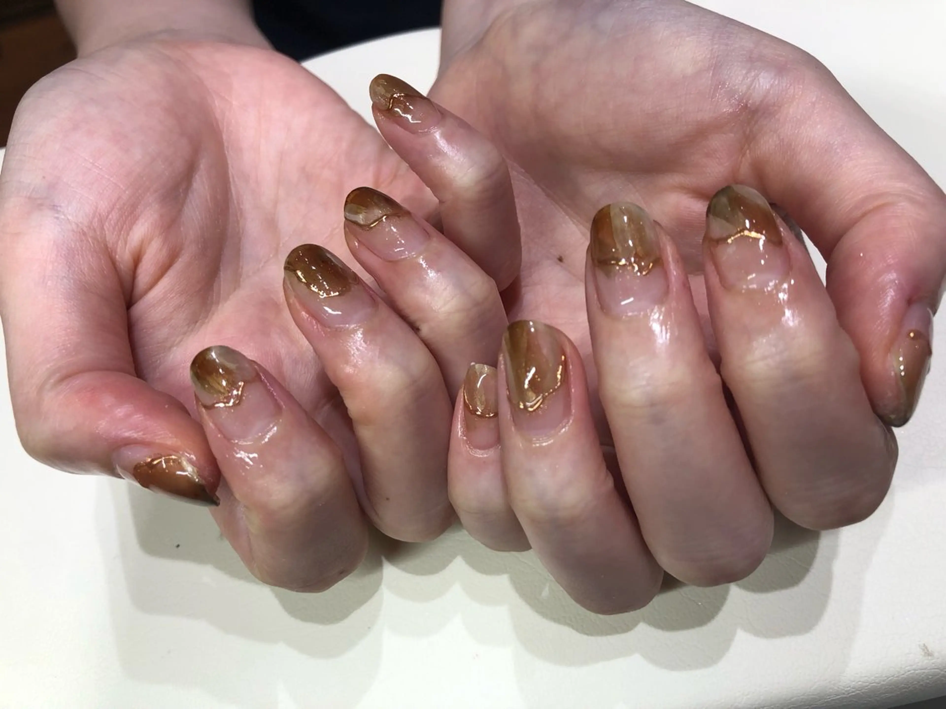 ハンド シンプルコース　5本アート【オフ無】の写真