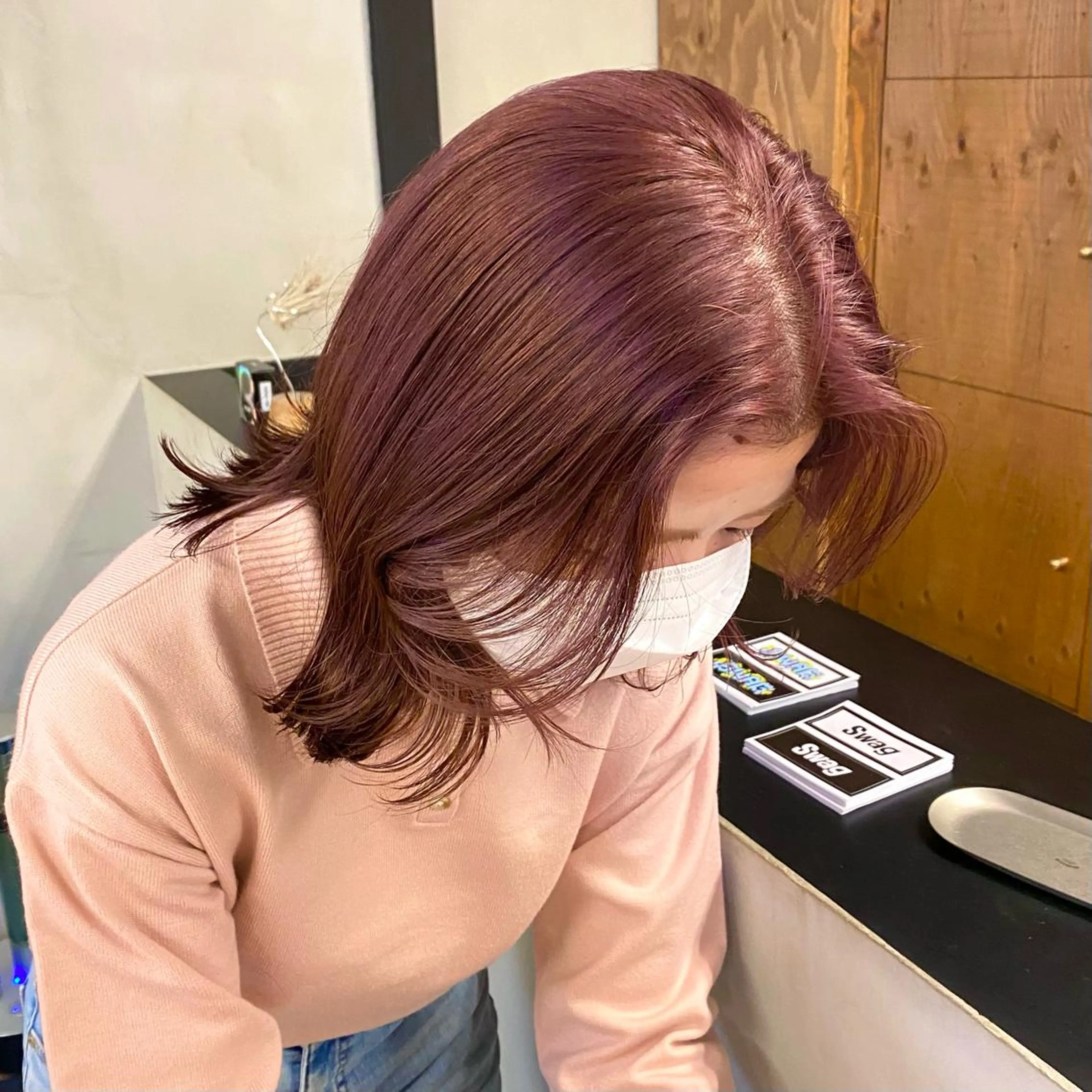 セミロング カラー パーマ ヘアアレンジ メンズ キッズ ネイル マツエク・マツパ EMANON梅田店所属・前川 朋香のヘアスタイル