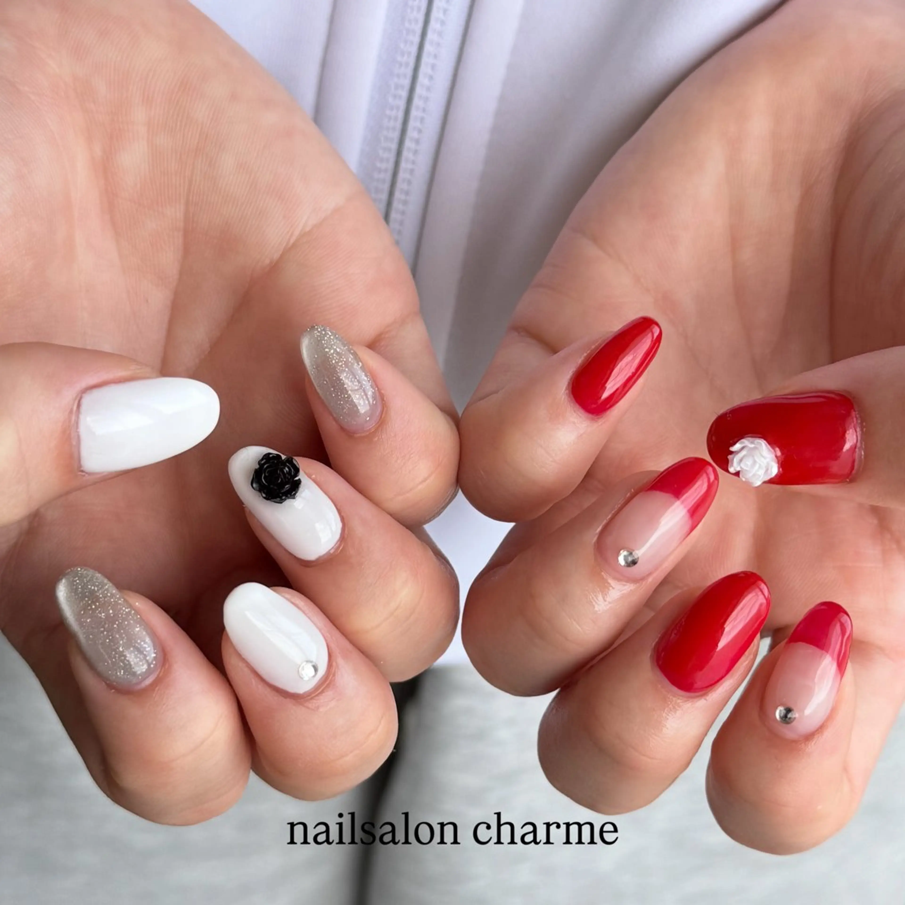 ネイル ハンドネイル フットネイル nailsalon charmeのネイルデザイン