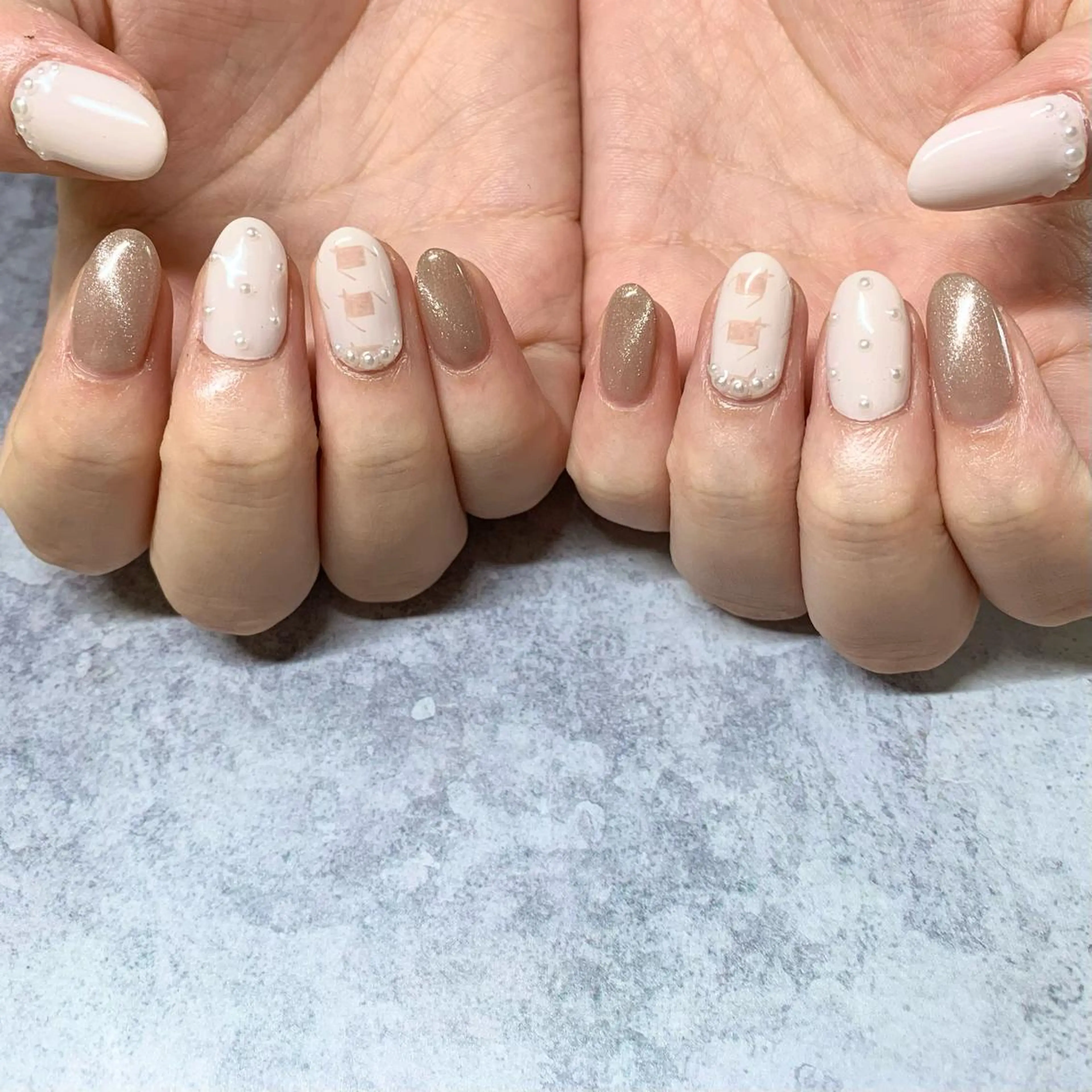 ネイル ハンドネイル ウシク ミユキのネイルデザイン