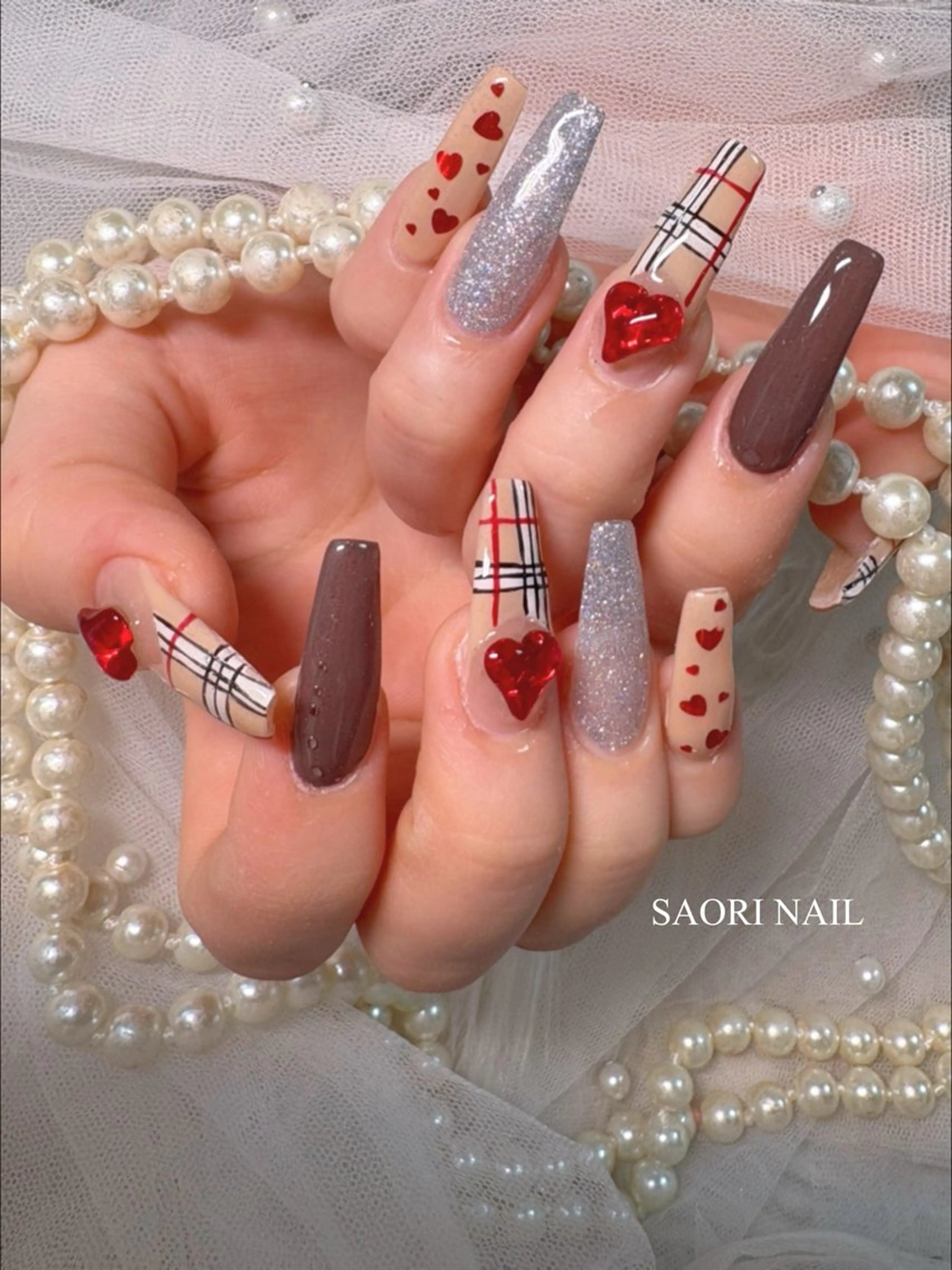 ネイル ハンドネイル 長さだし特化サロン SAORINAILのネイルデザイン
