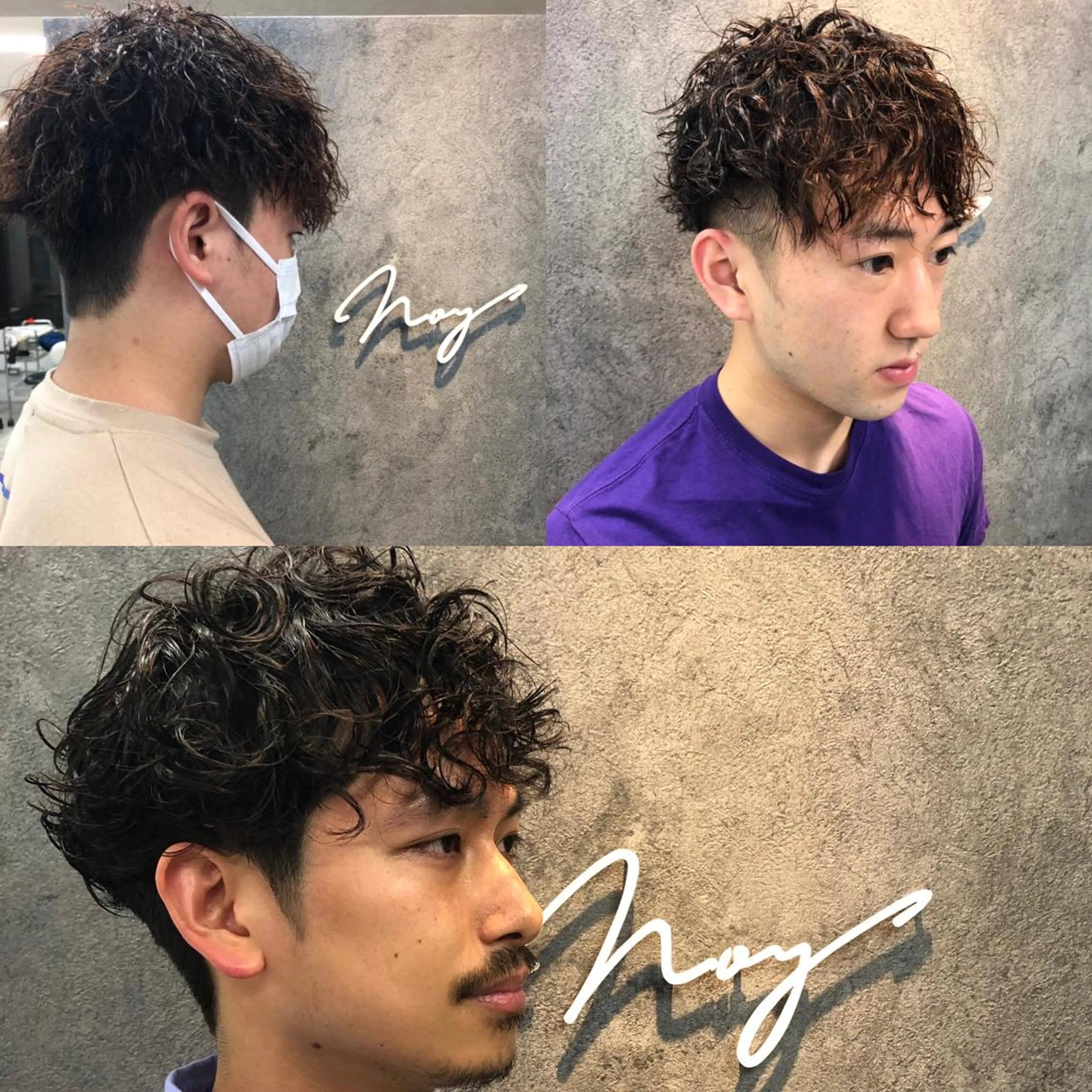 メンズ メンズパーマ ツーブロック カット パーマ トリートメント Noy所属・Noyヨシモト ヒロトのヘアスタイル
