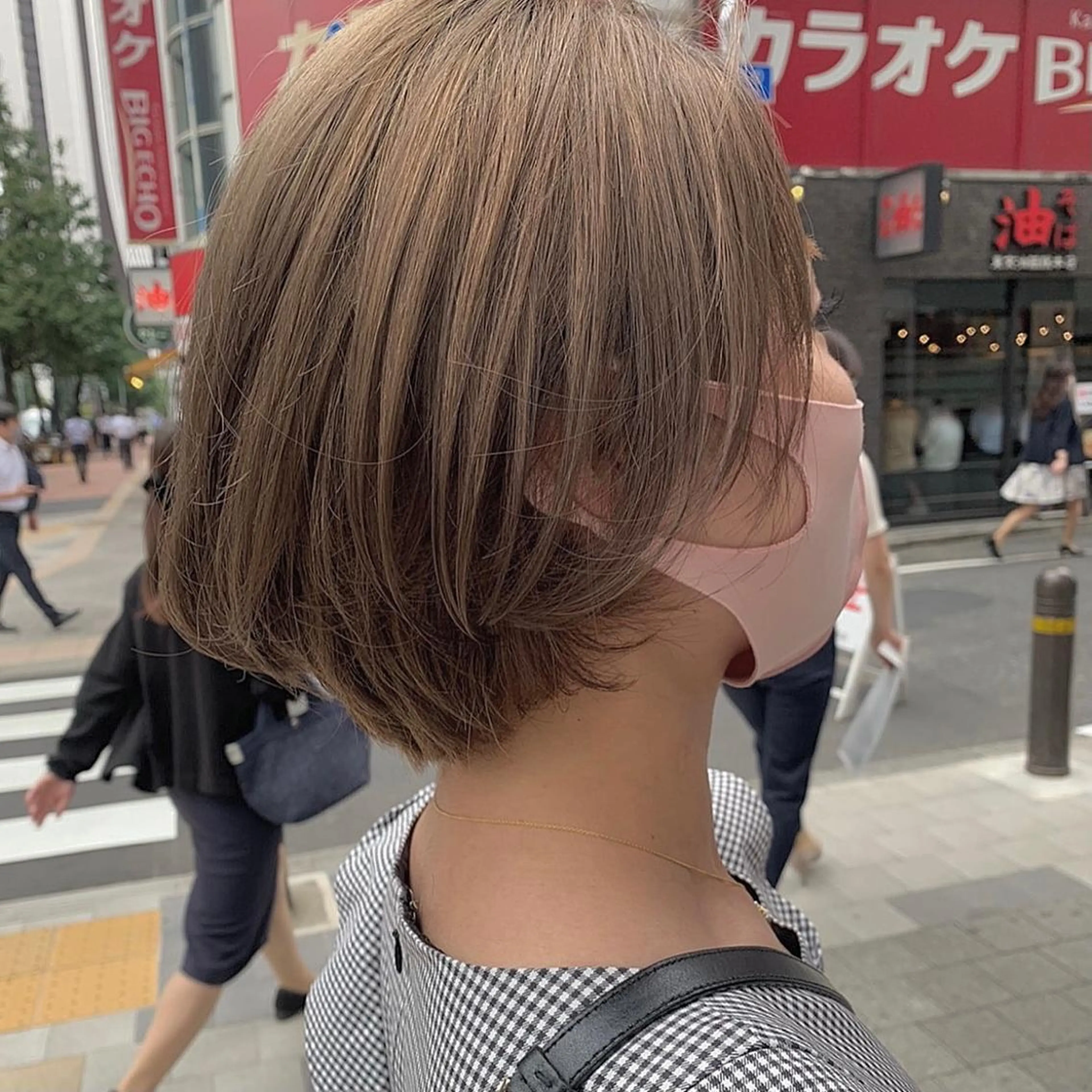 ショート 淡色ふんわりhair 新宿satomiのヘアスタイル