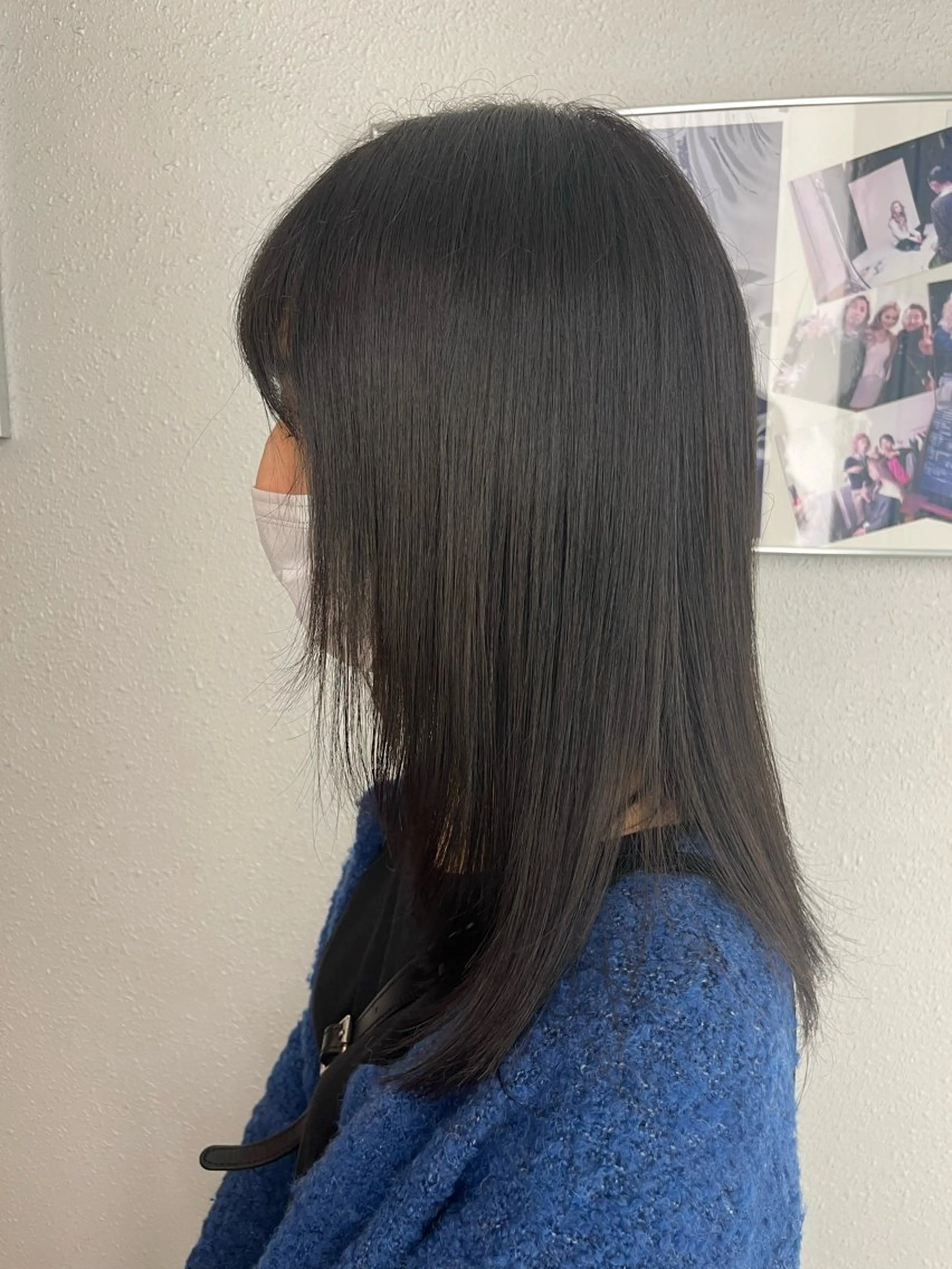 セミロング 顔まわりレイヤー 顔周りカット レイヤーカット fahren-pure-suite所属・沼畑 夢希のマツエク・マツパデザイン