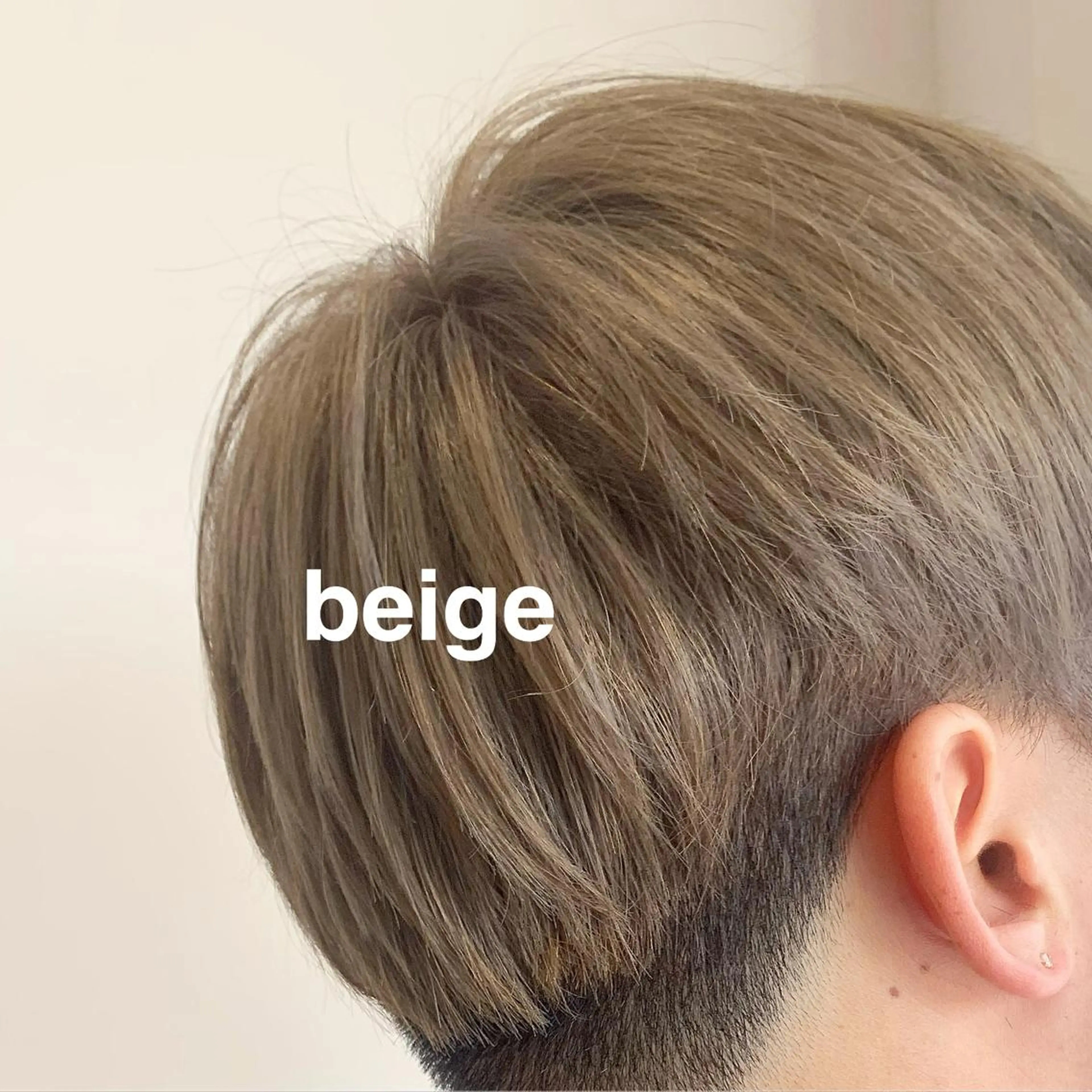 カラー メンズ マッシュ ベージュカラー ミルクティーベージュ kitagawa mayuのヘアスタイル