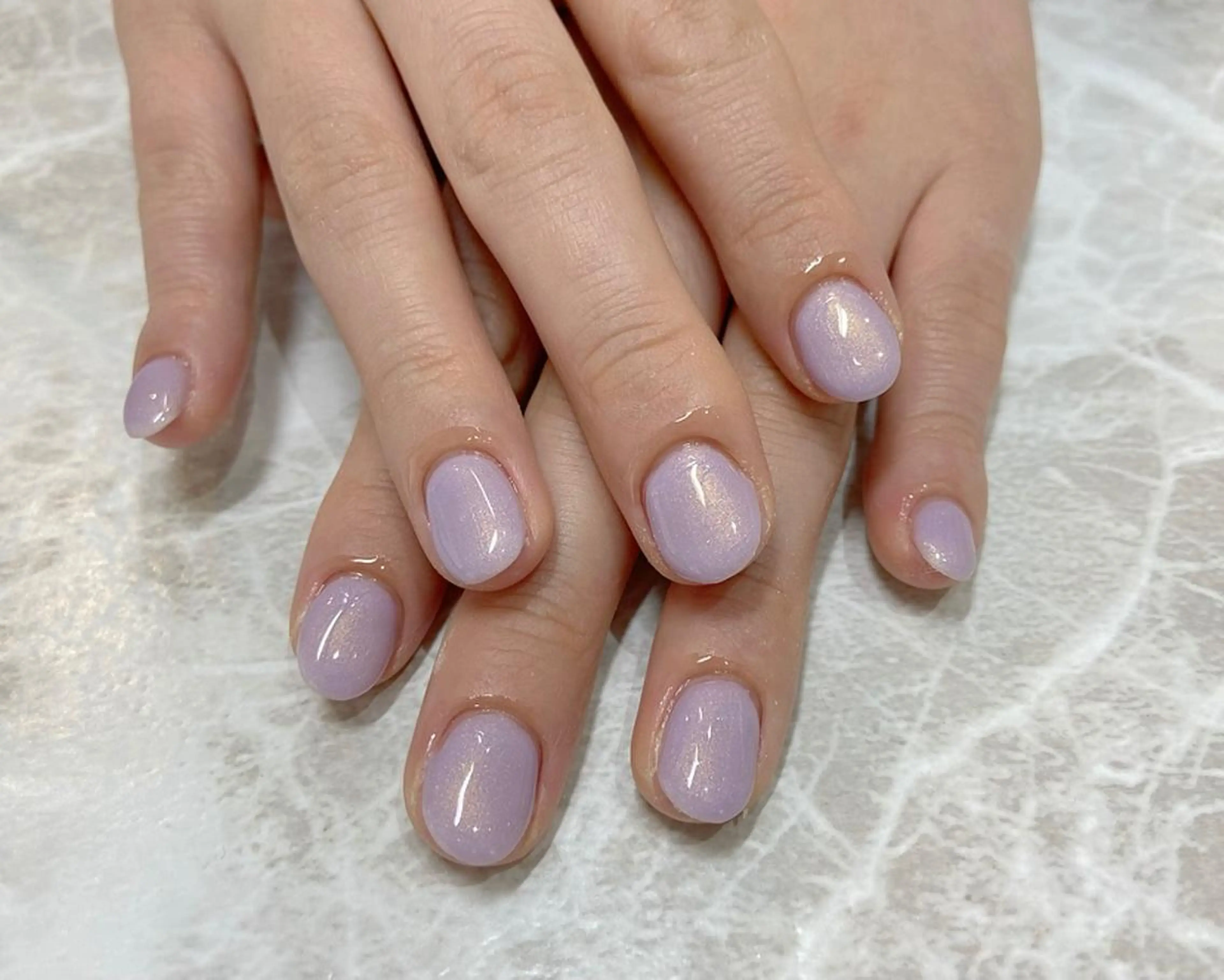 ネイル パープル 🧸熊谷 かほ🧸のネイルデザイン