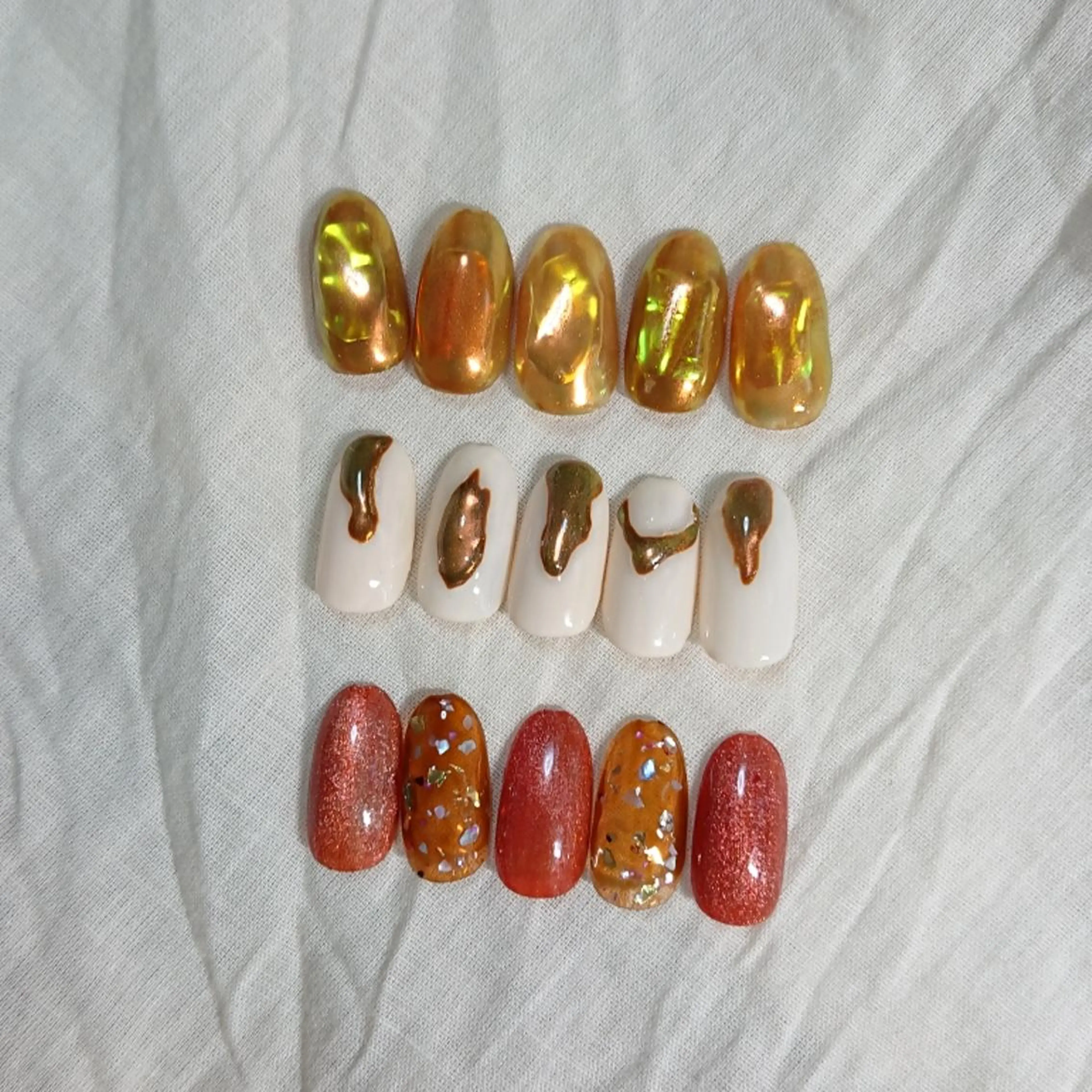 ネイル マグネットネイル ニュアンスネイル shellnail さなえのネイルデザイン