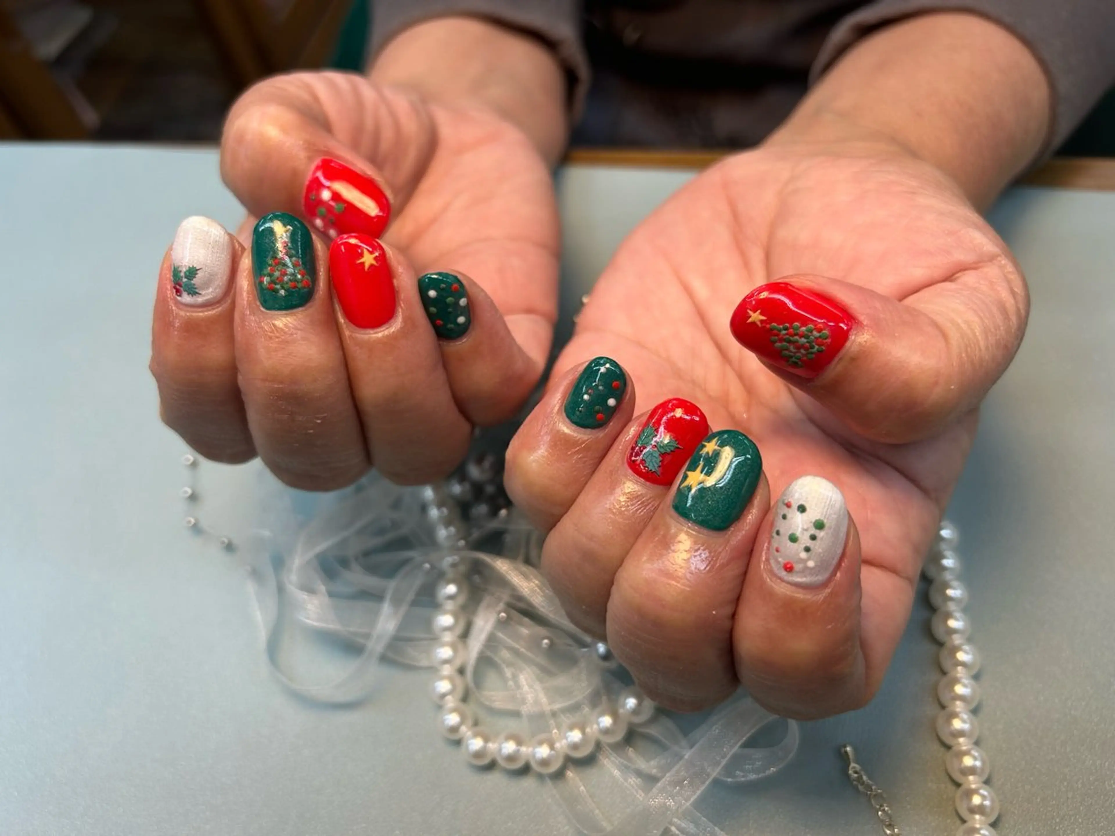 ネイル 冬ネイル クリスマス nailstudio ely_mayumiのネイルデザイン