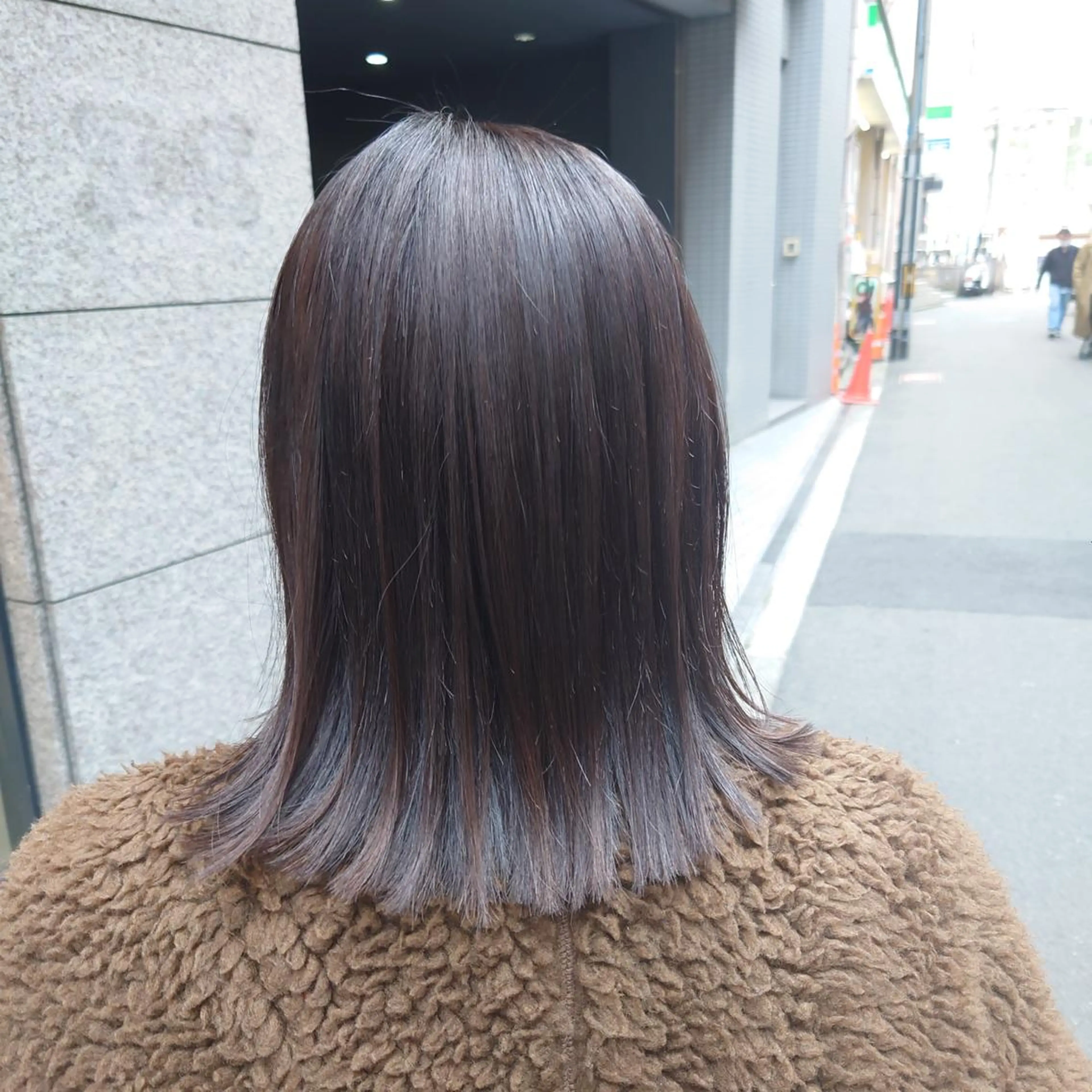 ミディアム カラー カット 縮毛矯正 トリートメント 髪質改善ストレート Kantaのヘアスタイル