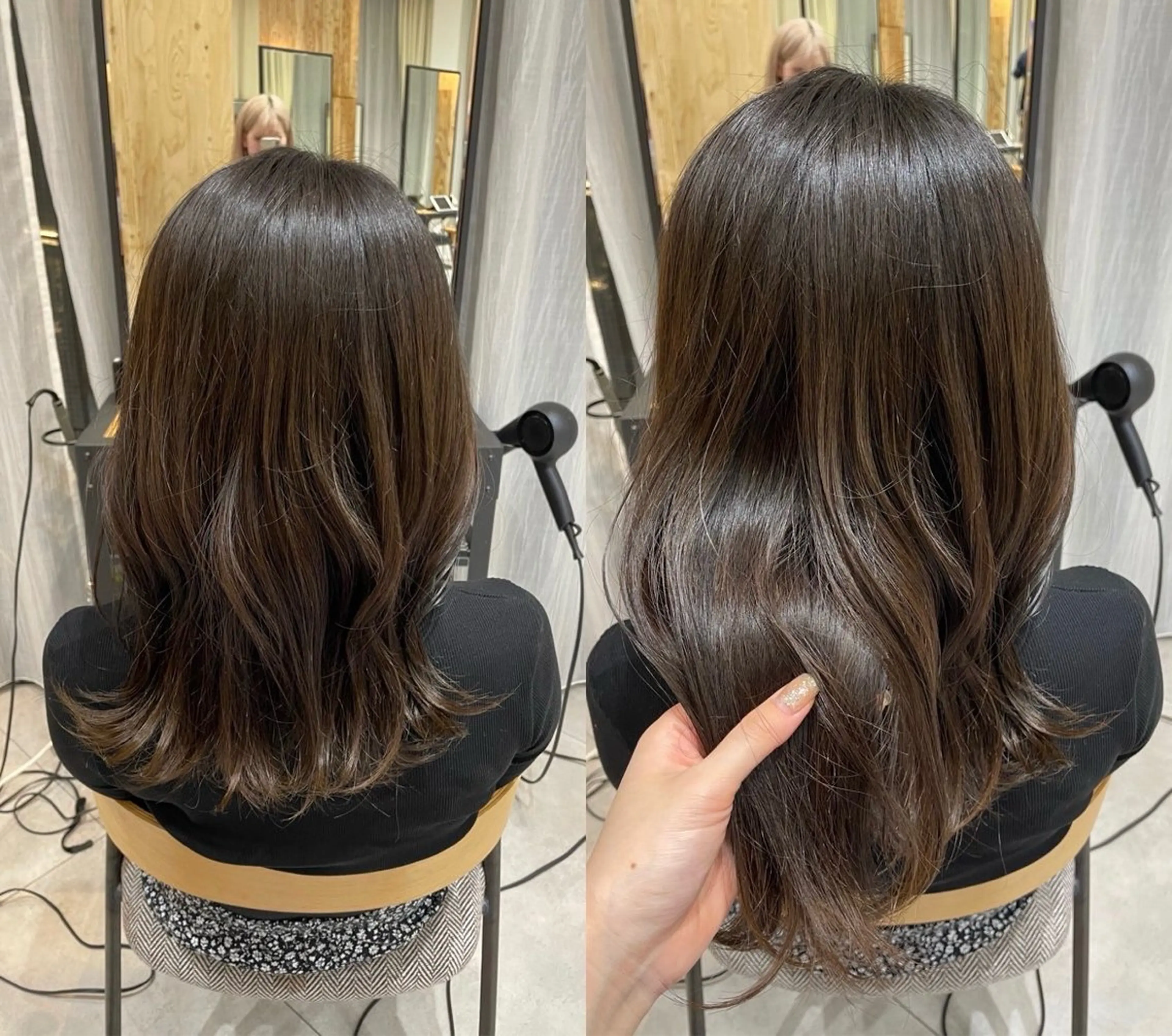 【カット無料🆓✂️】カット＋カラー〖 最上級ケアトリートメント付き 〗🥣💭🤍🤍の写真